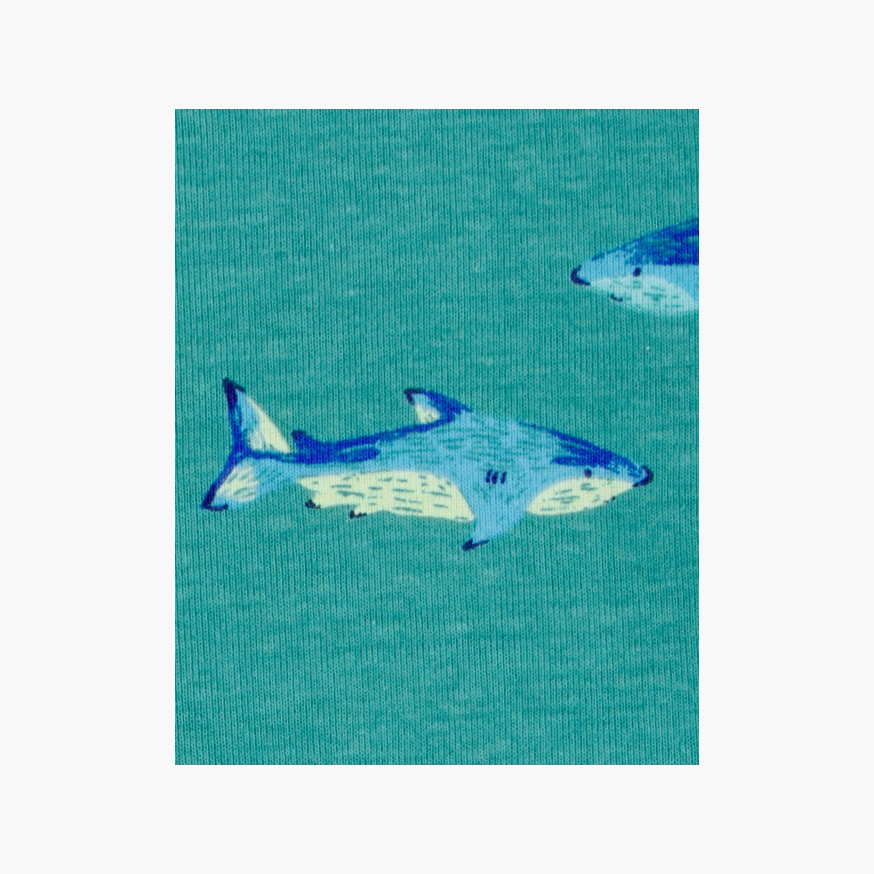 Carter's 2-Piece Shark Printed Short Sleeves T-Shirts with 2-Piece Shorts-baby-boys-clothing-nightwear-pyjamasets-image-3