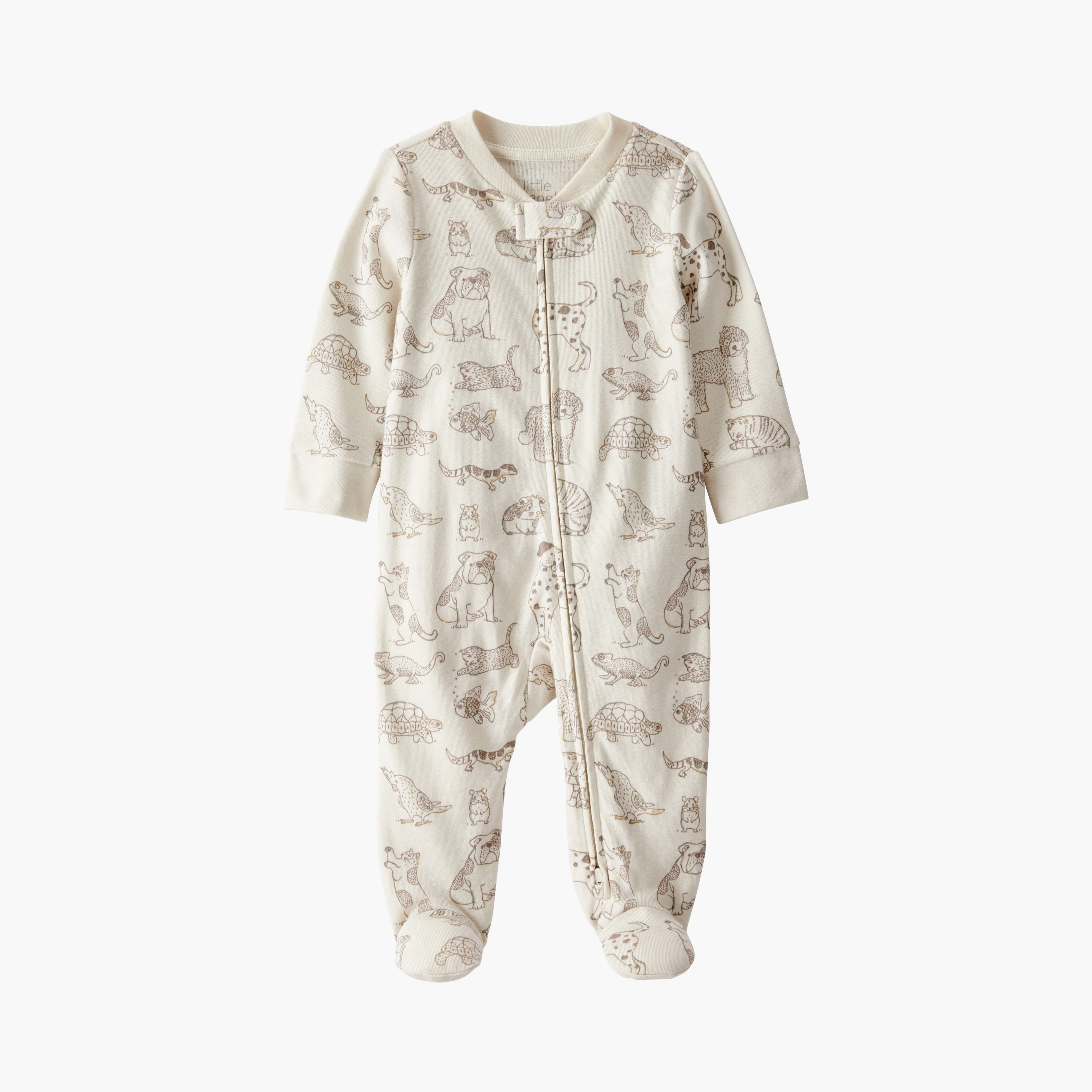 بدلة نوم مطبوعة بأكمام طويلة من كارترز-baby-boys-clothing-nightwear-sleepsuits-image-1
