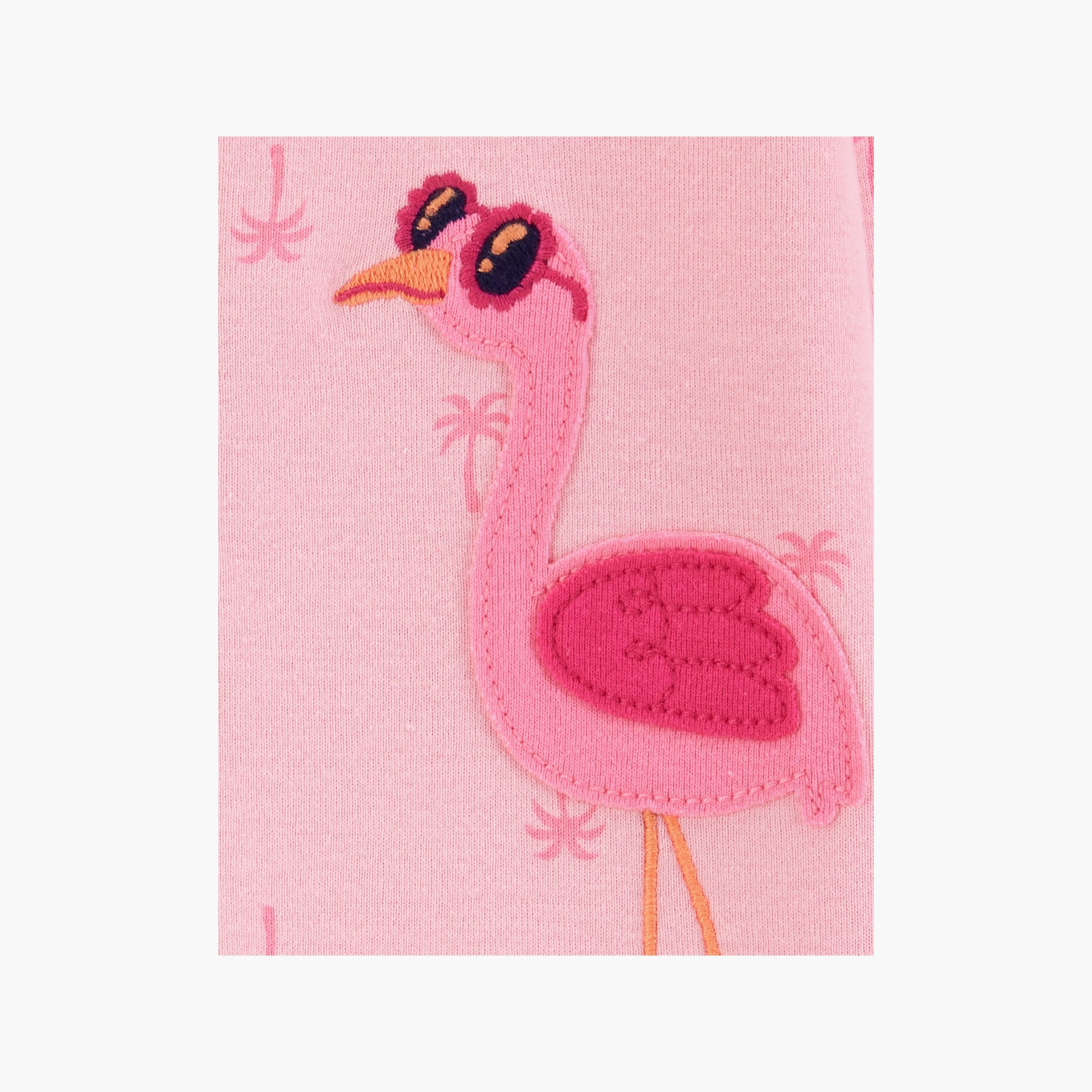 بدلة نوم بطبعة طائر الفلامنجو بأكمام طويلة من كارترز-baby-girls-clothing-nightwear-sleepsuits-image-2