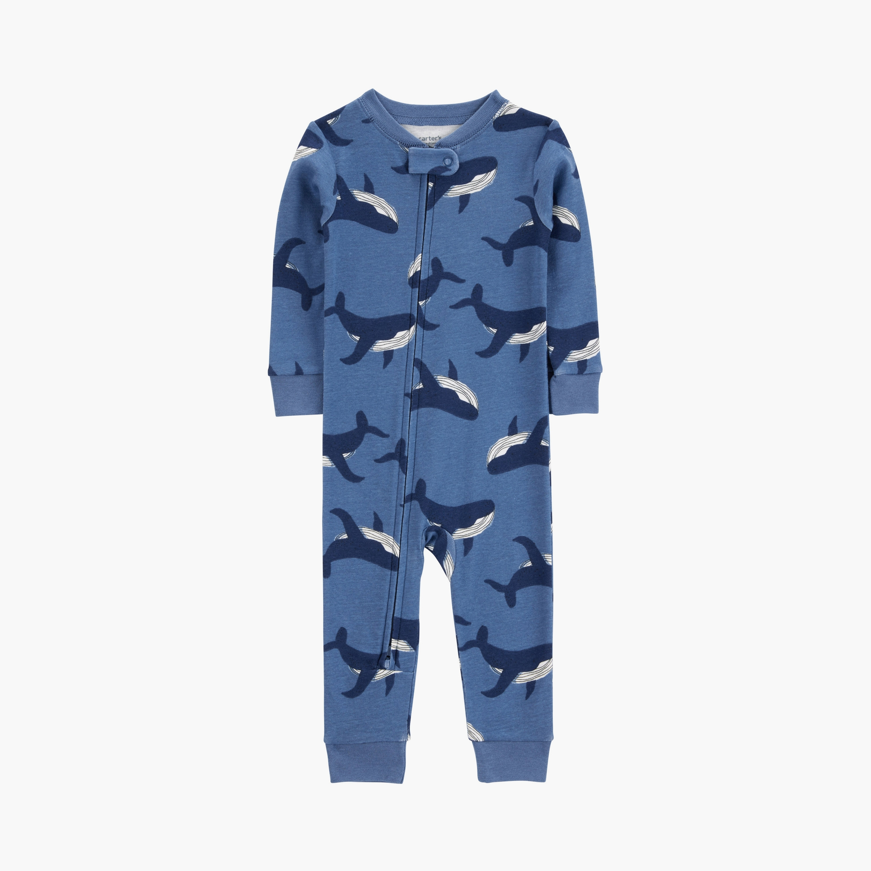 بدلة نوم بطبعة حوت وأكمام طويلة من كارترز-baby-boys-clothing-nightwear-sleepsuits-image-1