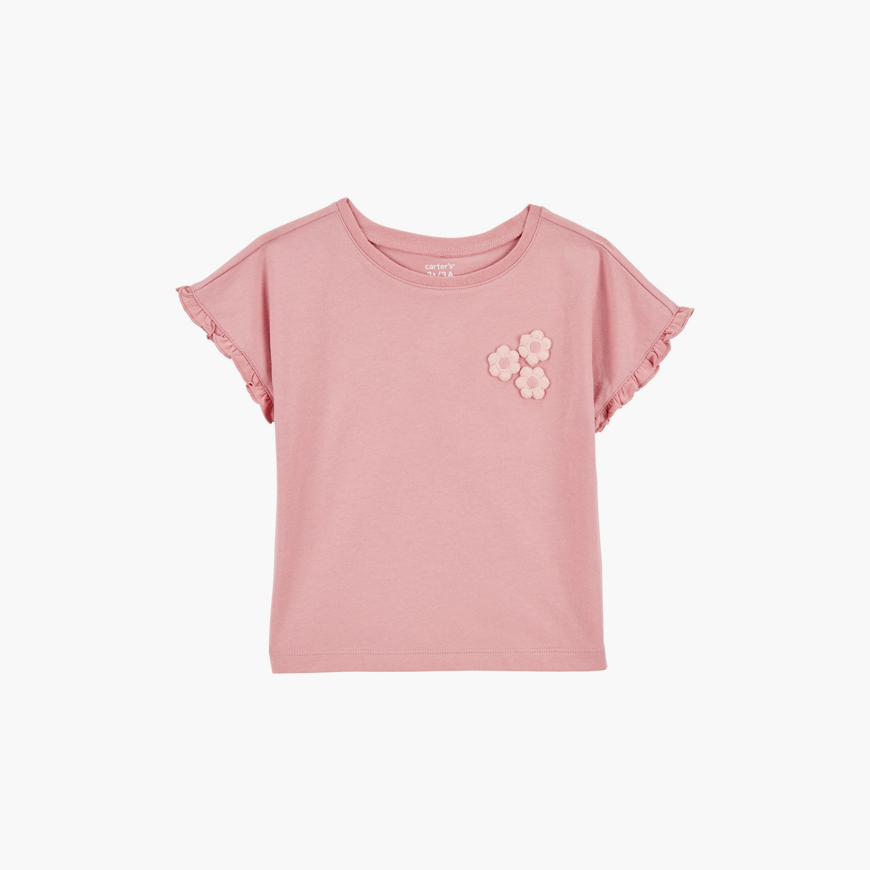 تي شيرت بأكمام قصيرة مطبوع عليه زهور من كارترز-girls-clothing-tshirts-image-1