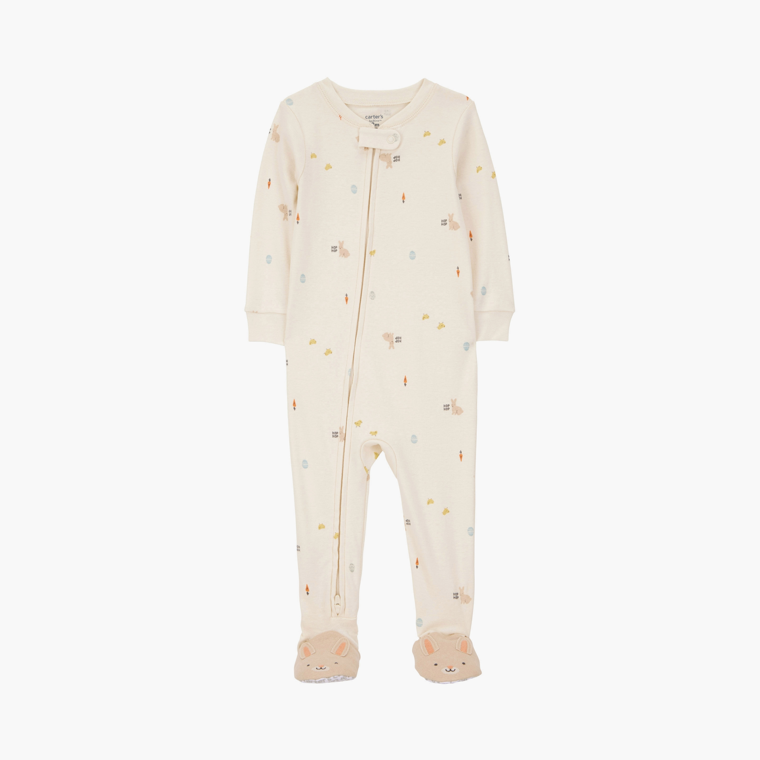 Carter's Easter Mini Printed Long Sleeves Sleepsuit-baby-girls-clothing-nightwear-sleepsuits-image-1