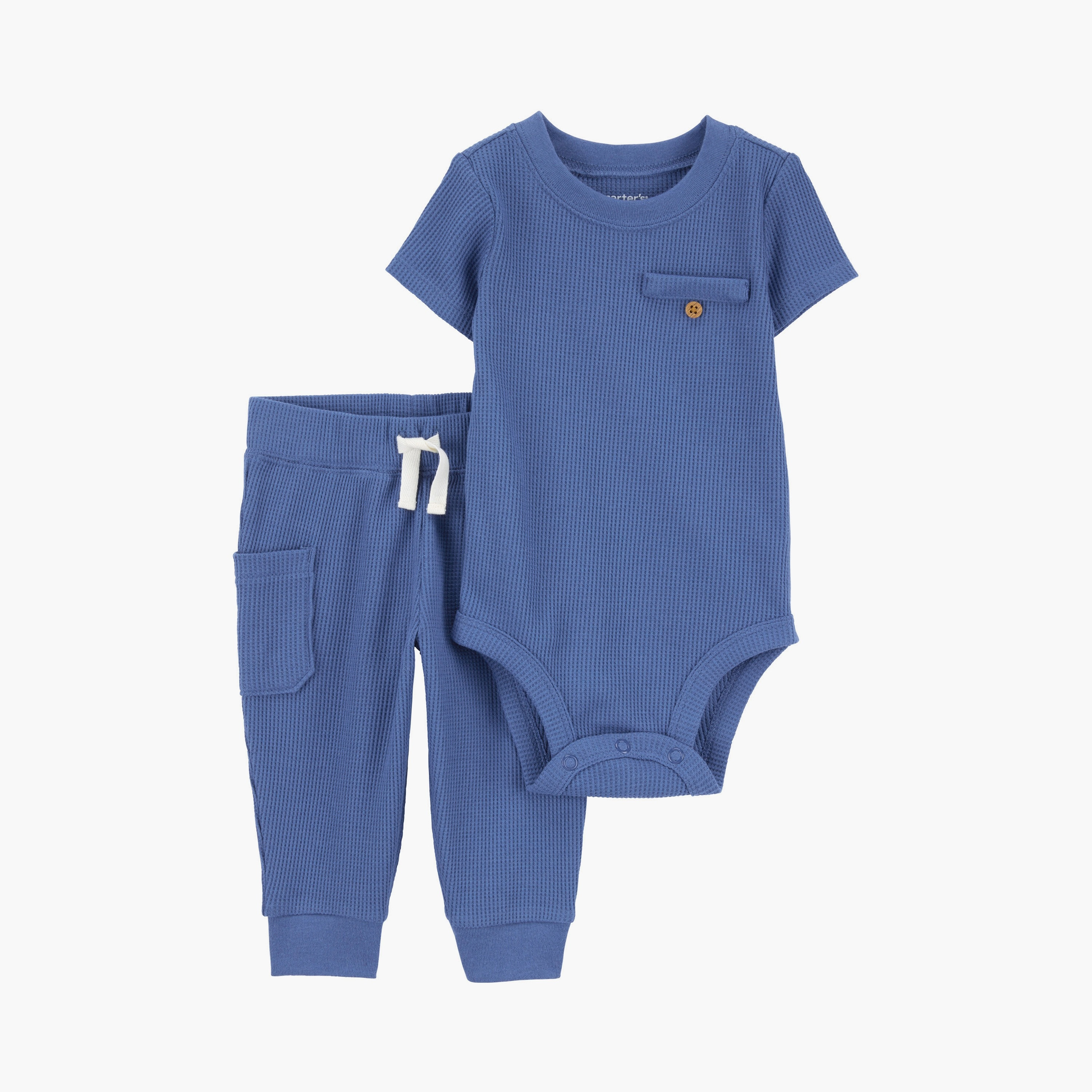 بودي سوت مكونة من قطعتين بأكمام قصيرة مع بنطال ركض من كارترز-baby-boys-clothing-setsandcoords-image-1