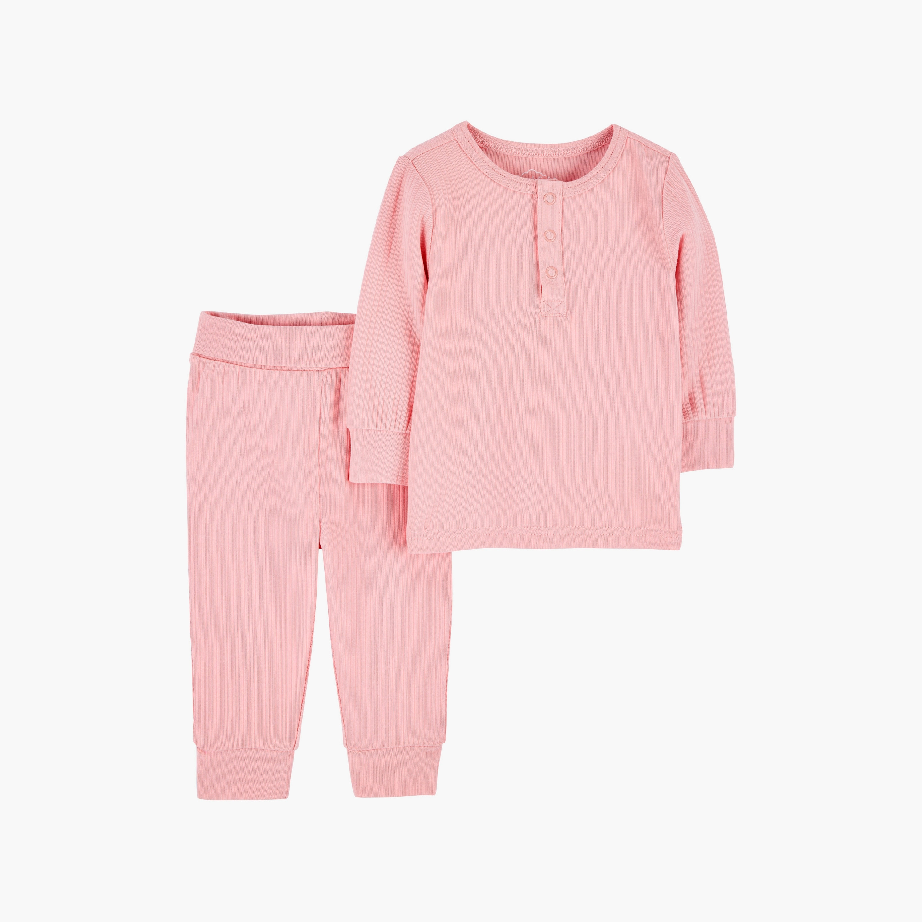 تي شيرت مكون من قطعتين بأكمام طويلة وبنطلون ركض من كارترز-baby-girls-clothing-setsandcoords-image-1