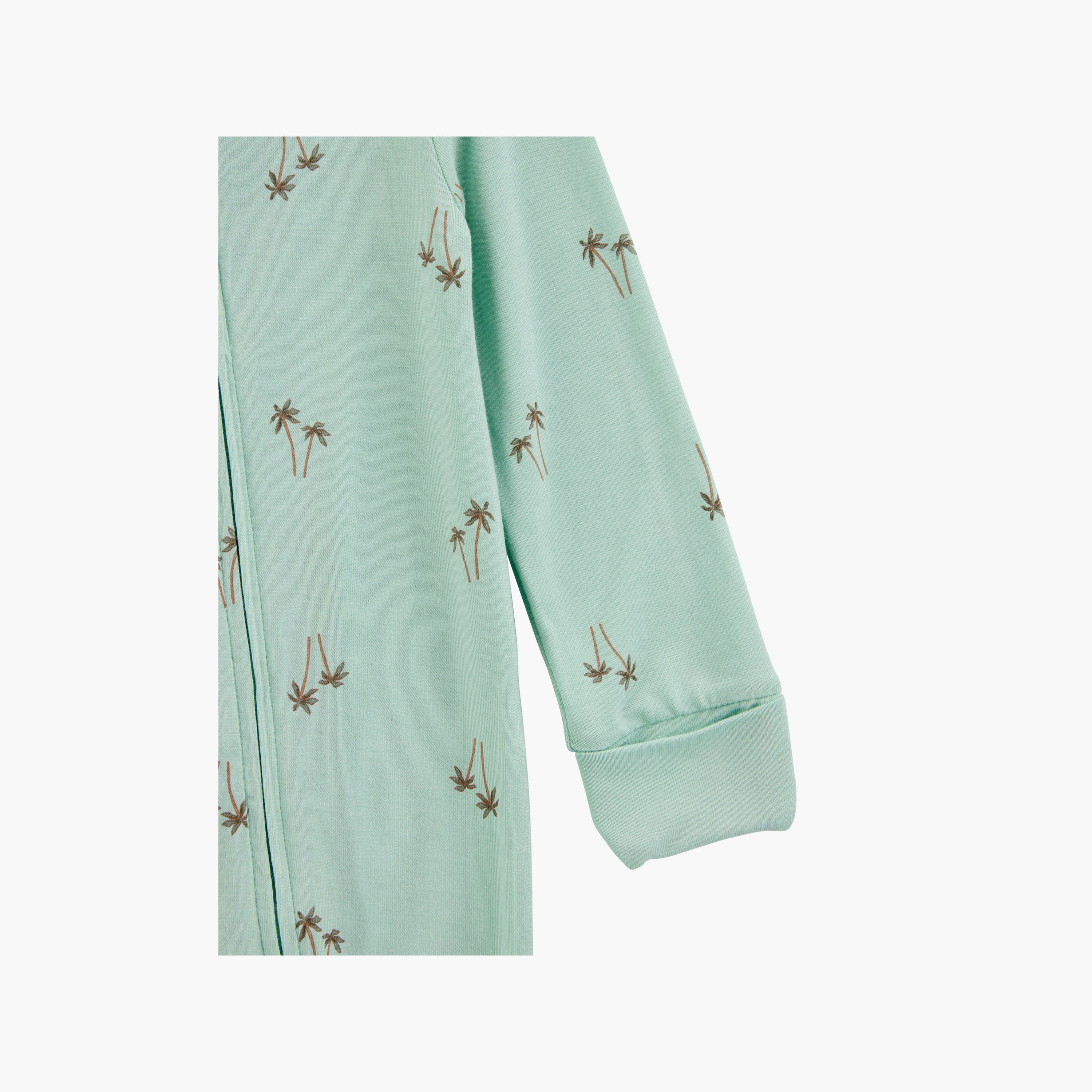 بدلة نوم بطبعة شجرة النخيل بأكمام طويلة من كارترز-baby-boys-clothing-nightwear-sleepsuits-image-2
