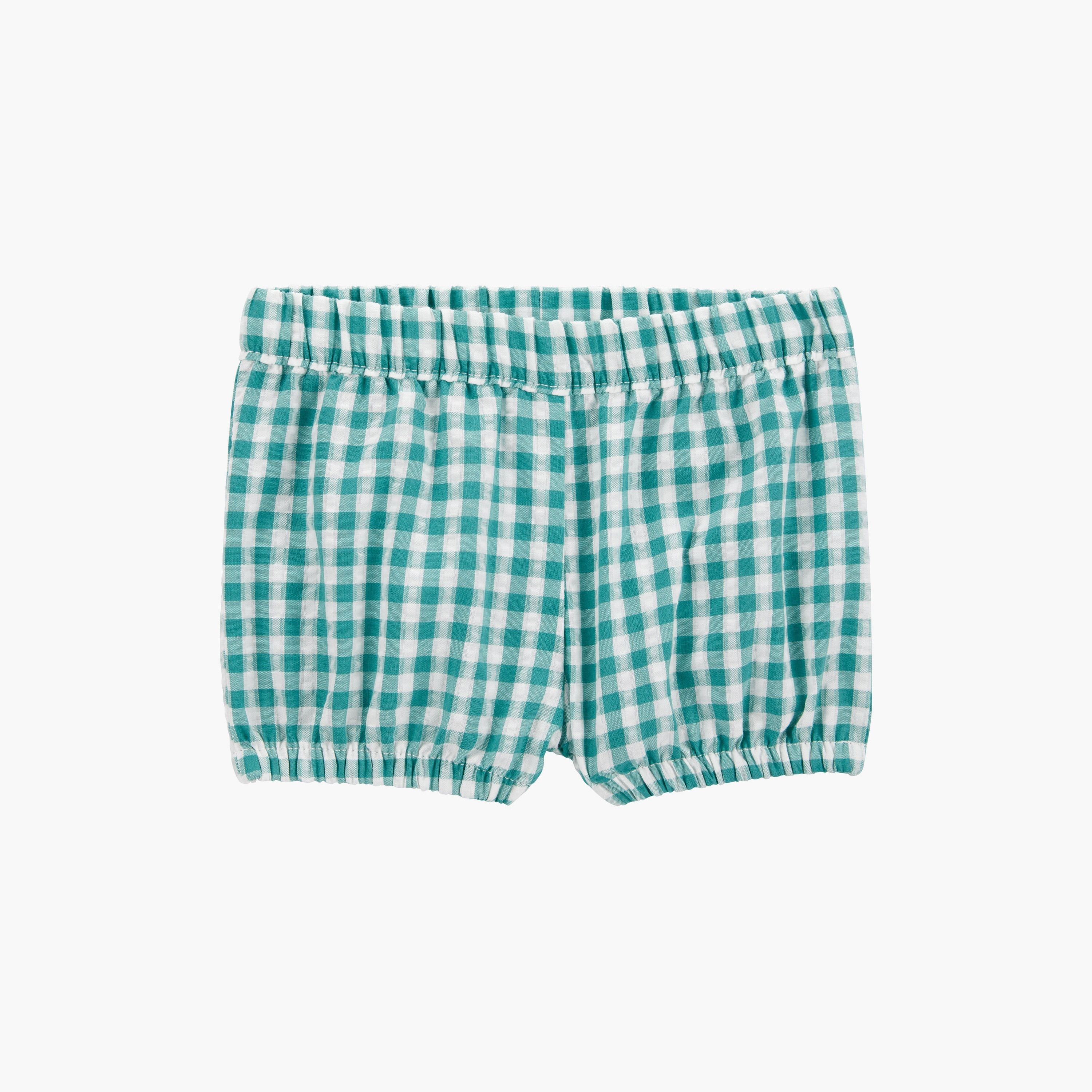 فستان منقوش بنقشة المربعات بأكمام قصيرة، وبودي سوت مع شورت من كارترز-baby-girls-clothing-setsandcoords-image-2