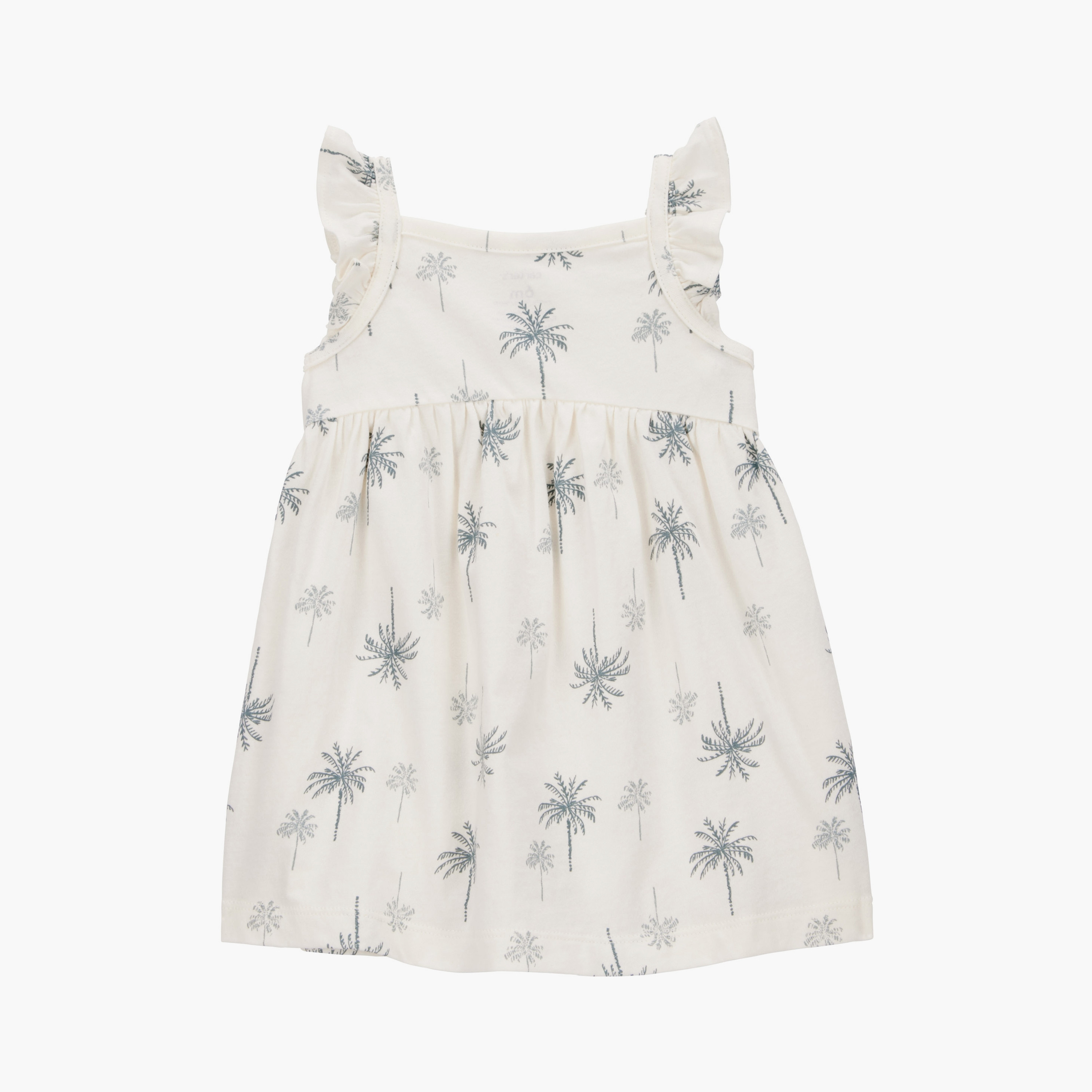 فستان مطبوع بأكمام قصيرة مكون من 3 قطع، رومبير مع غطاء حفاضات من كارترز-baby-girls-clothing-setsandcoords-image-2