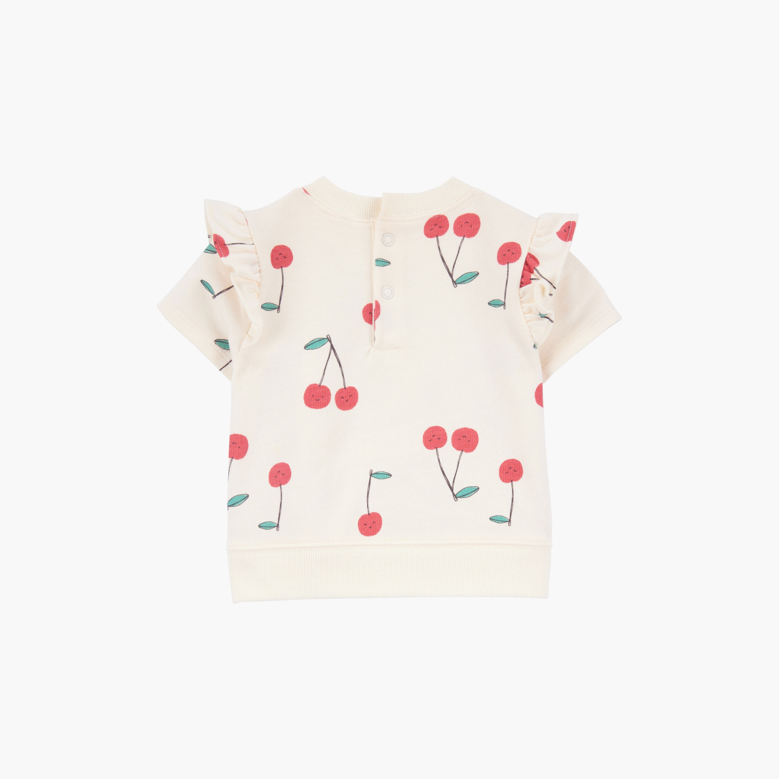 تي شيرت بطبعة كرز بأكمام قصيرة مكون من 3 قطع وشورت مع بدلة للجسم من كارترز-baby-girls-clothing-setsandcoords-image-2