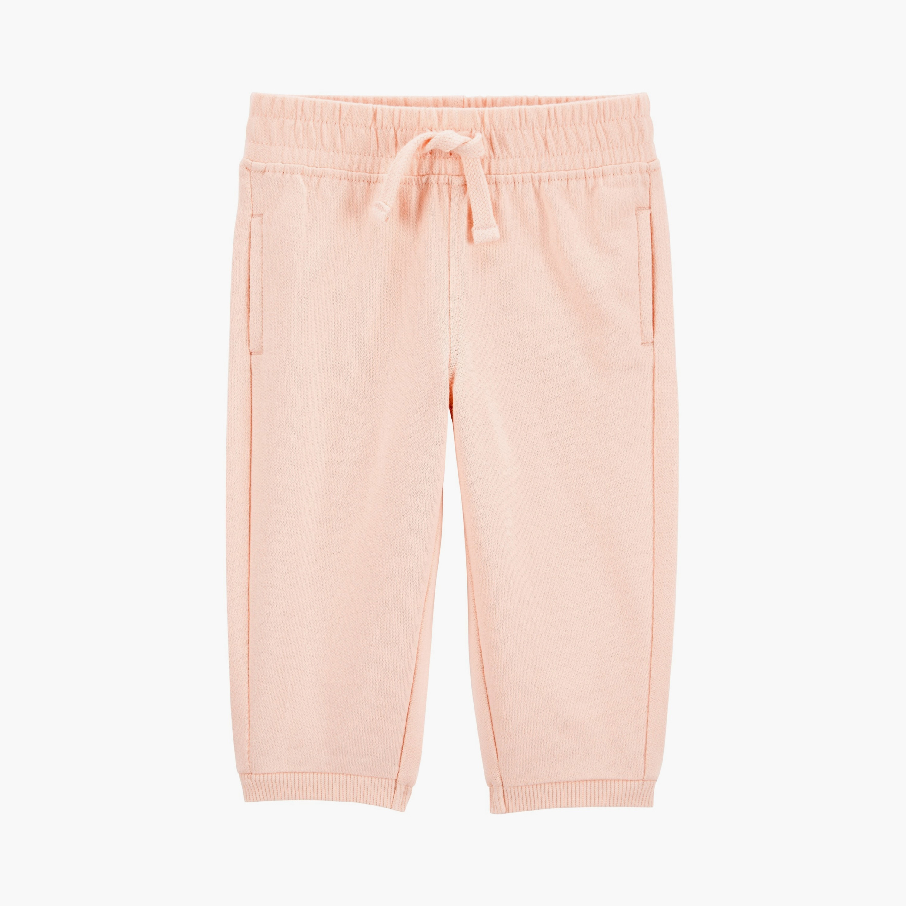 بنطال رياضي مطاطي سادة من كارترز-baby-girls-clothing-bottoms-joggersandtrackpants-image-1