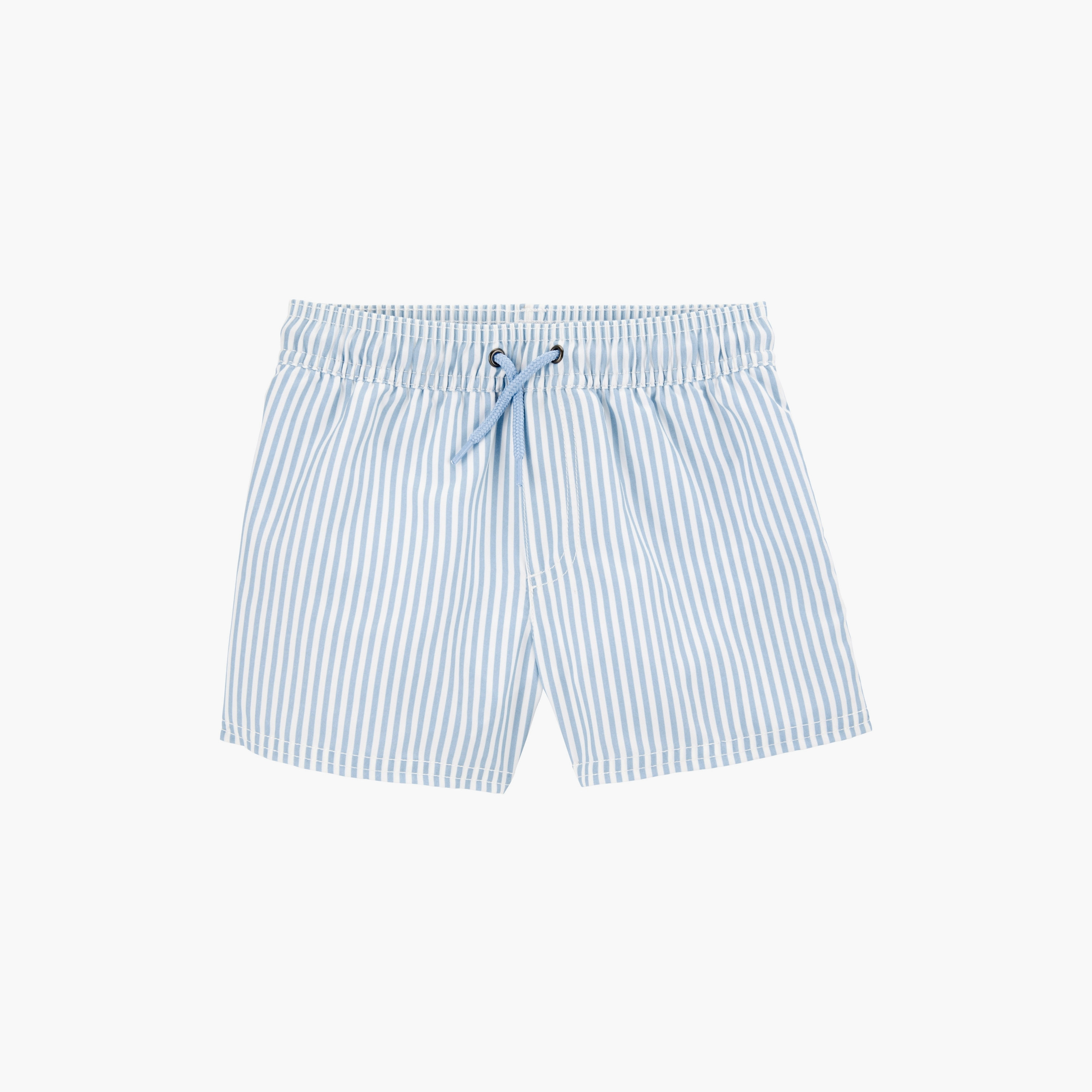تي شيرت مخطط بأكمام طويلة مكون من قطعتين مع شورت من كارترز-baby-boys-clothing-swimwear-image-2