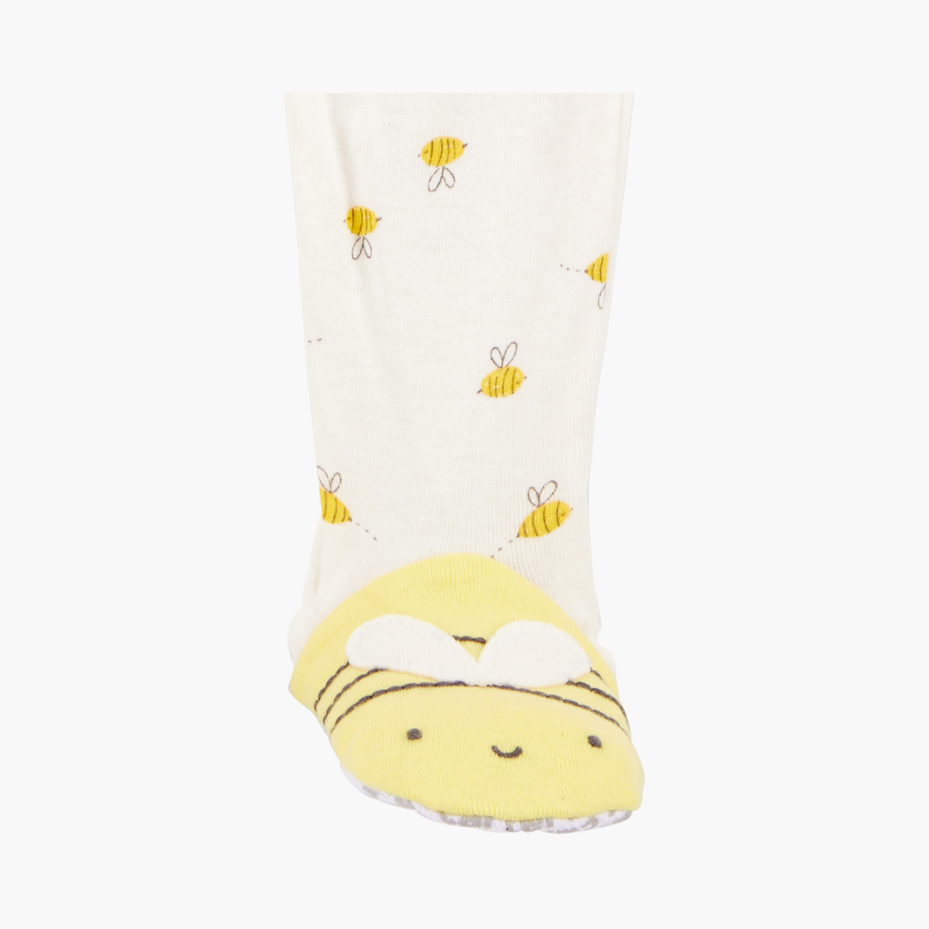 بدلة نوم بامبل نحلة بأكمام طويلة من كارترز-baby-girls-clothing-nightwear-sleepsuits-image-2