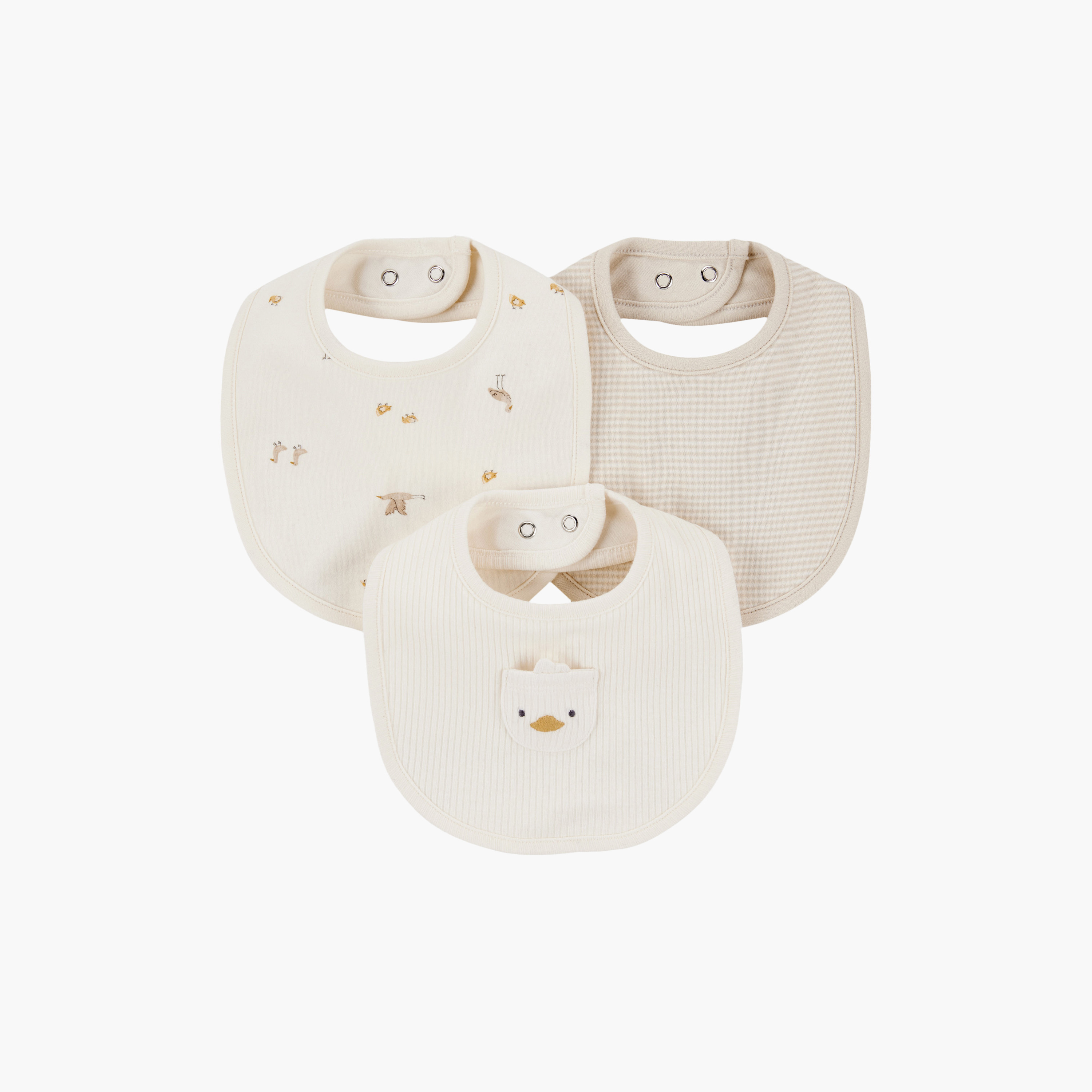 مرايل (صدريات) بتصميم بطة مكونة من 3 قطع من كارترز-baby-feeding-bibs-image-1