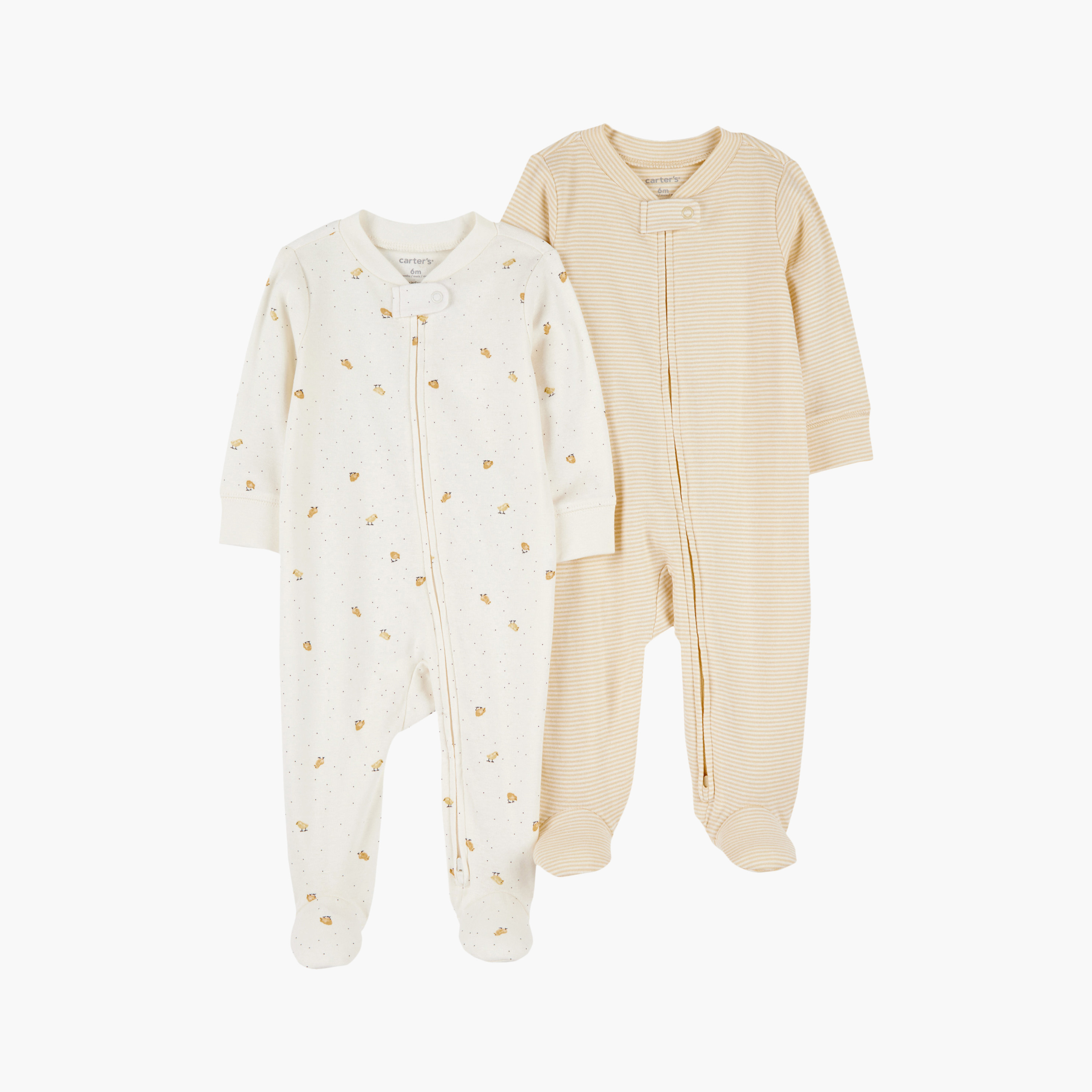 بدلات نوم (سليب سوت) بطبعة بطة قطعتين من كارترز-baby-boys-clothing-nightwear-sleepsuits-image-1