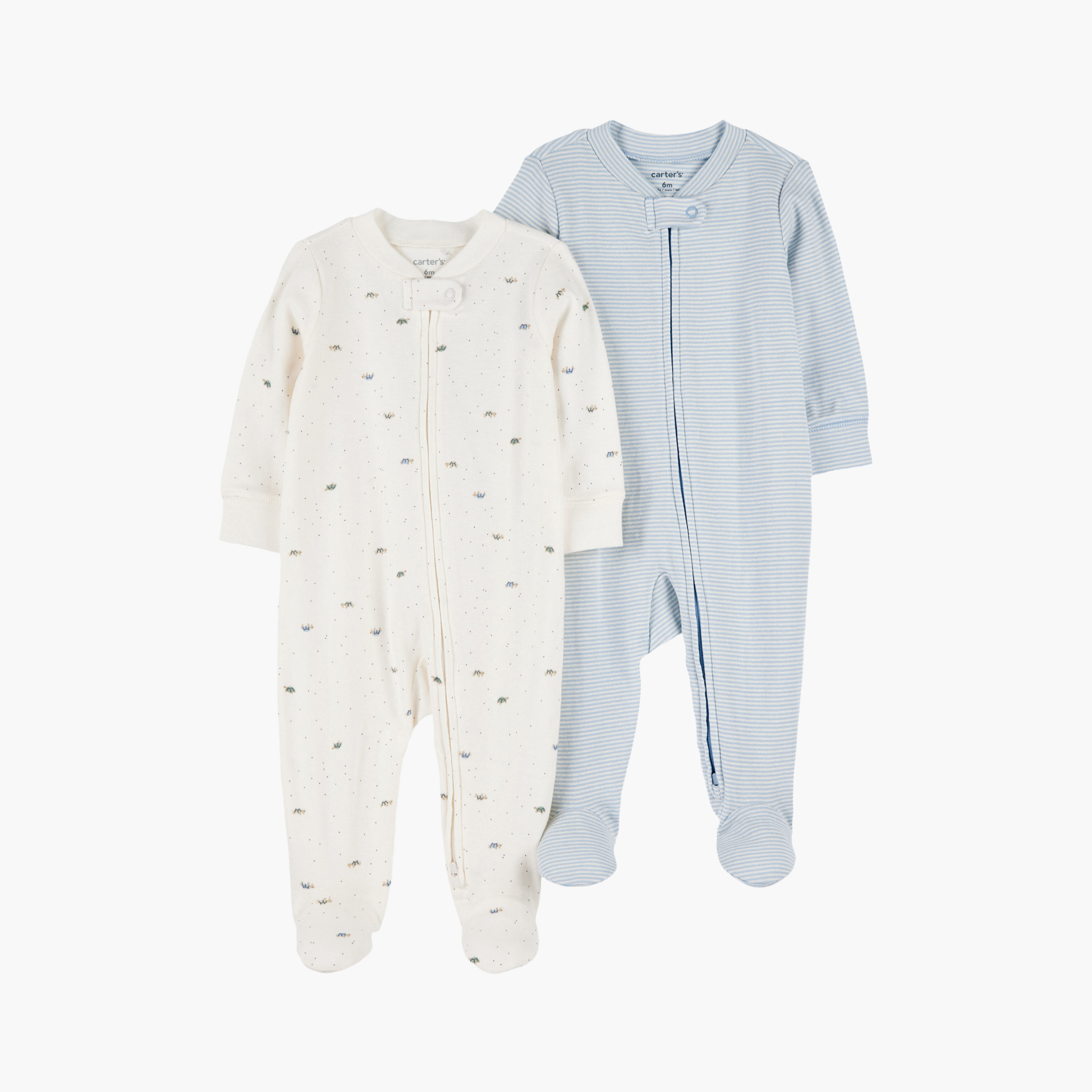 بدلات نوم (سليب سوت) بطبعة سلحفاة قطعتين من كارترز-baby-boys-clothing-nightwear-sleepsuits-image-1