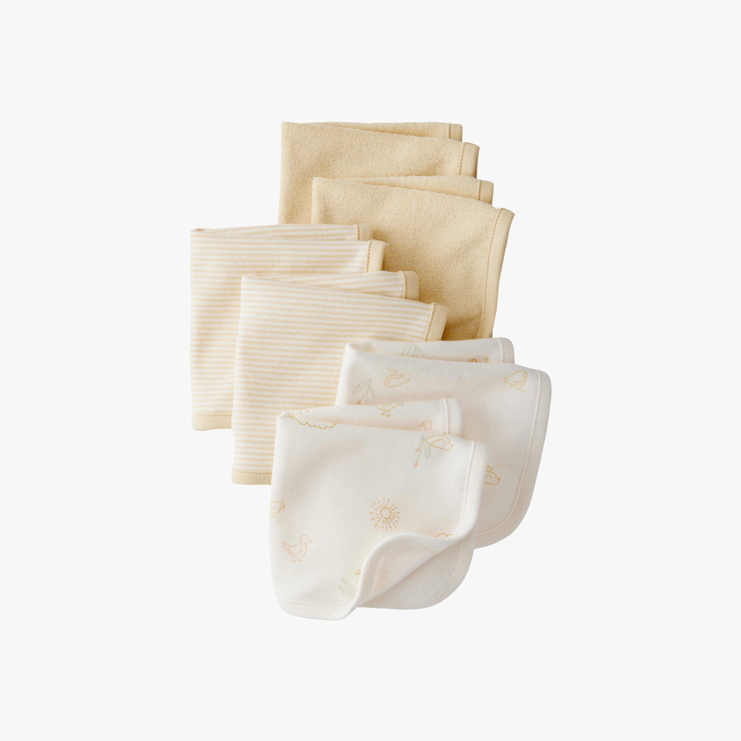طقم مناشف وجه بطبعة خروف مكون من 6 قطع من كارترز-baby-bathandcare-towels-image-1