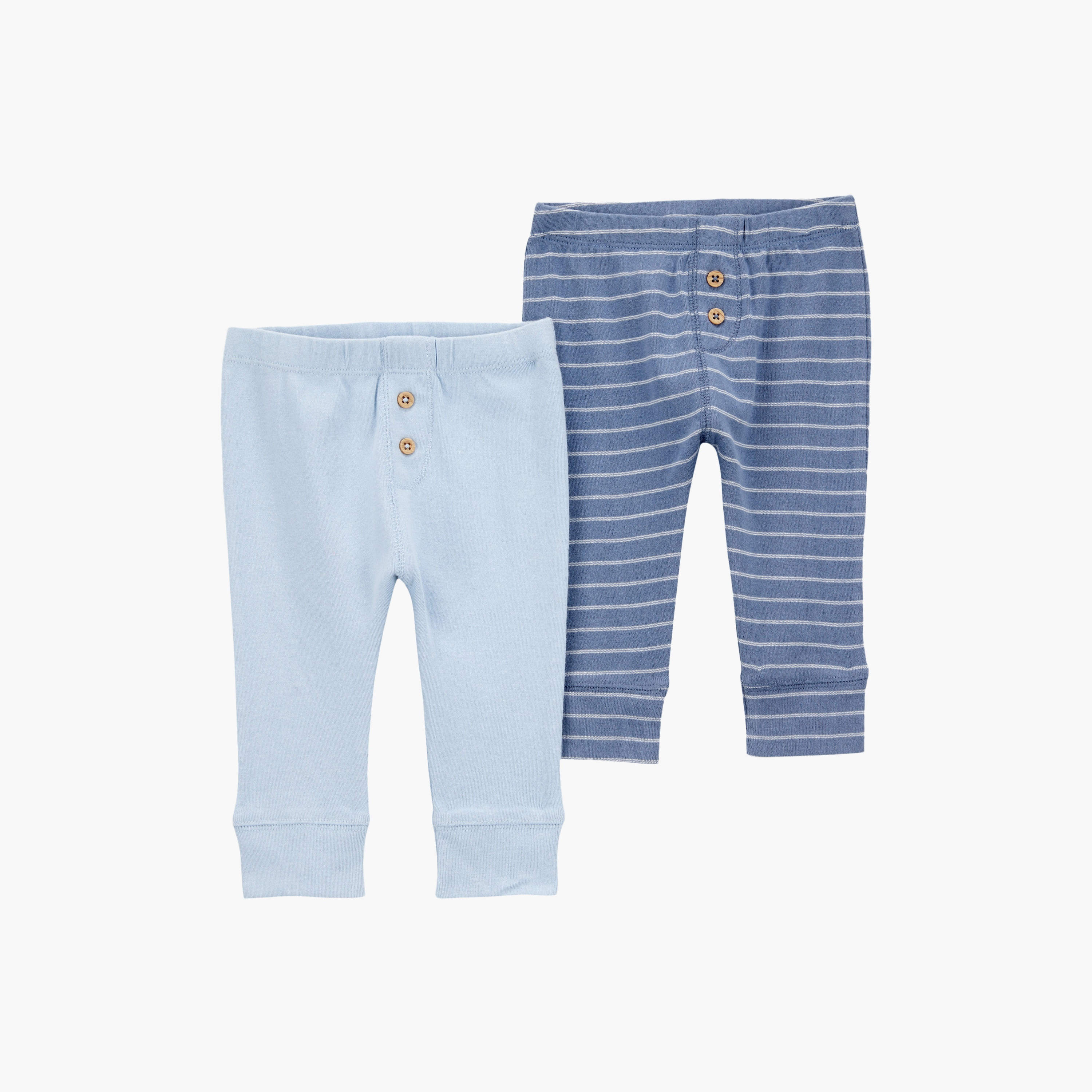 بنطلون رياضي (جوغر) بتصميم مخطط قطعتين من كارترز-baby-boys-clothing-bottoms-joggersandtrackpants-image-1