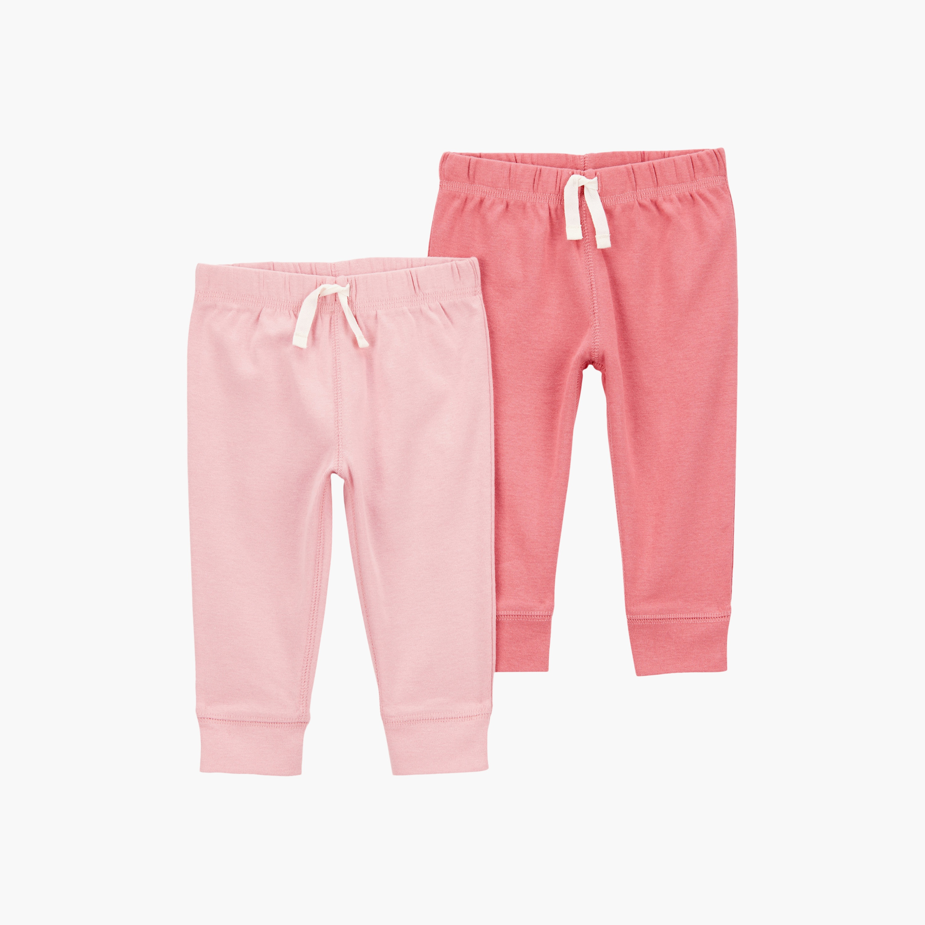 بنطلون رياضي (جوغر) بخصر مطاطي قطعتين من كارترز-baby-girls-clothing-bottoms-joggersandtrackpants-image-1