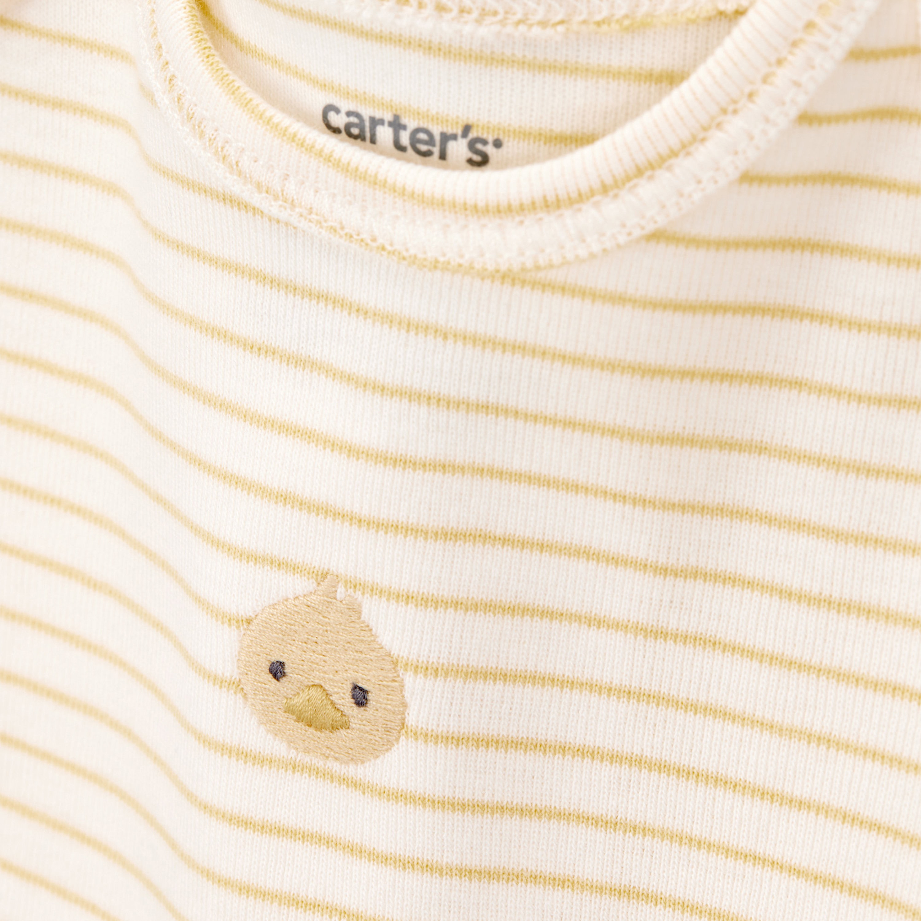 طقم مكون من بودي سوت مخطط وكارديجان بغطاء رأس 3 قطع من كارترز-baby-boys-clothing-setsandcoords-image-2