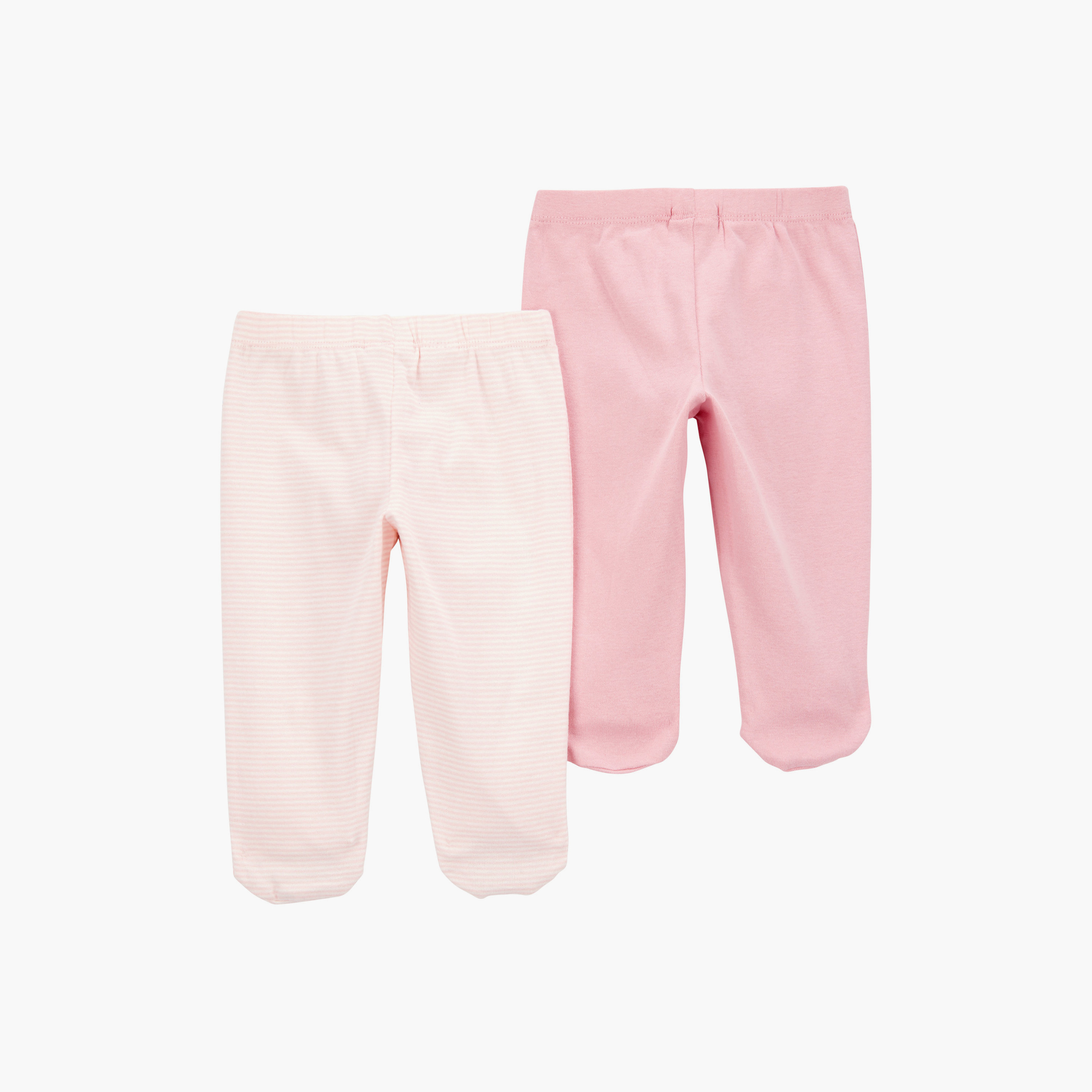 بنطلون بطبعة مخططة قطعتين من كارترز-baby-girls-clothing-bottoms-joggersandtrackpants-image-2