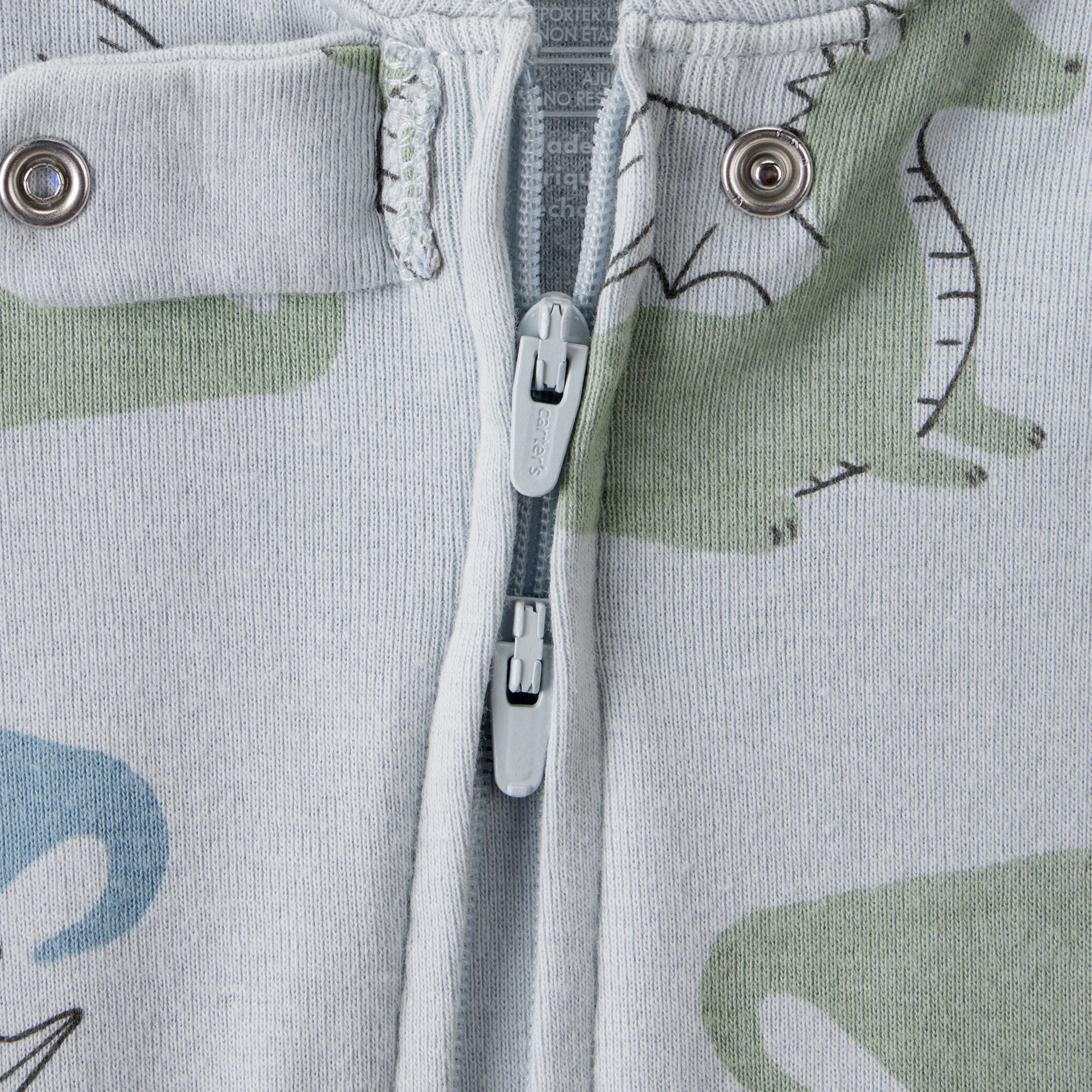 Carter's Printed Long Sleeves Zipper Sleepsuit-baby-boys-clothing-nightwear-sleepsuits-image-3