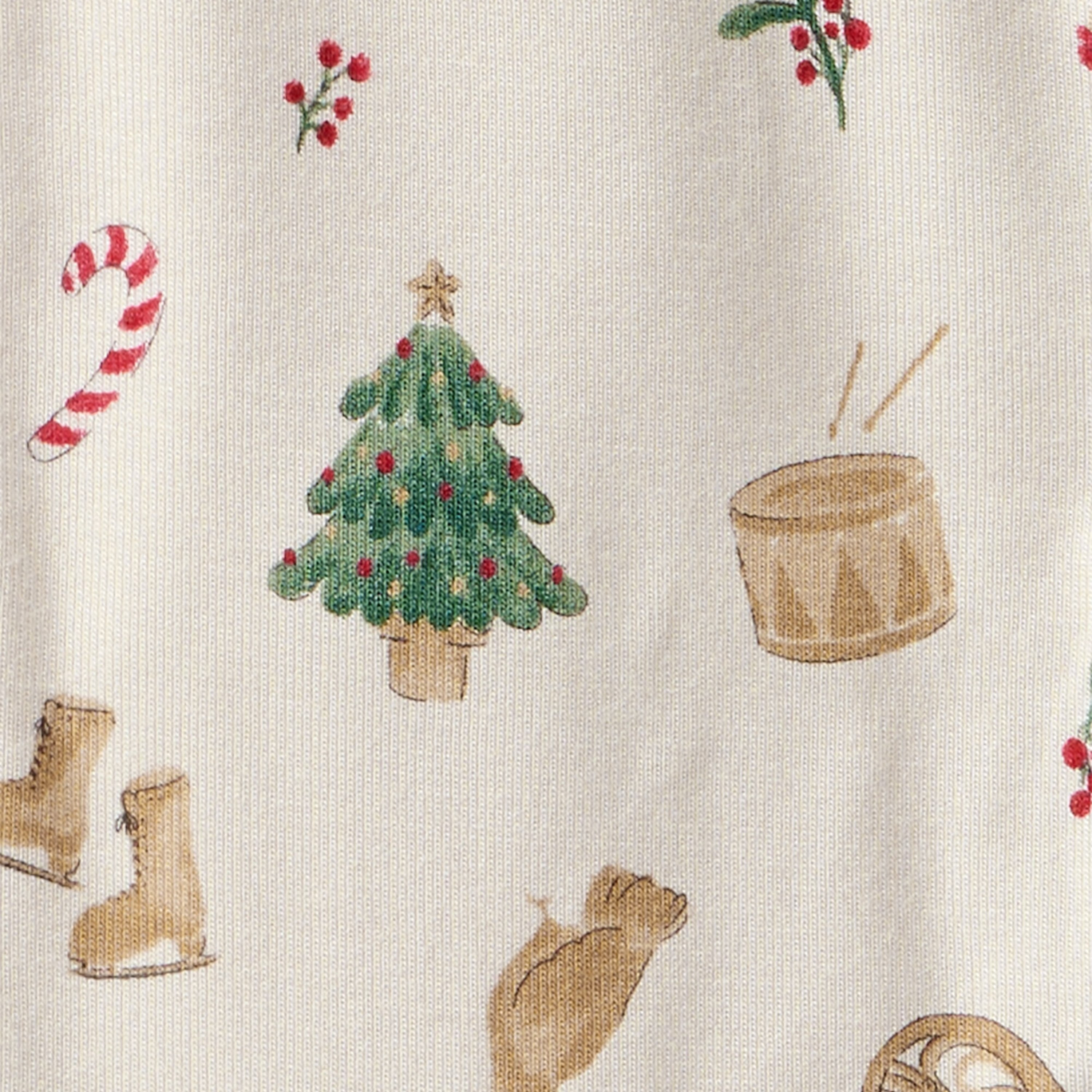 Carter's Long Sleeves Holiday Printed Zipper Sleepsuit-baby-boys-clothing-nightwear-sleepsuits-image-2