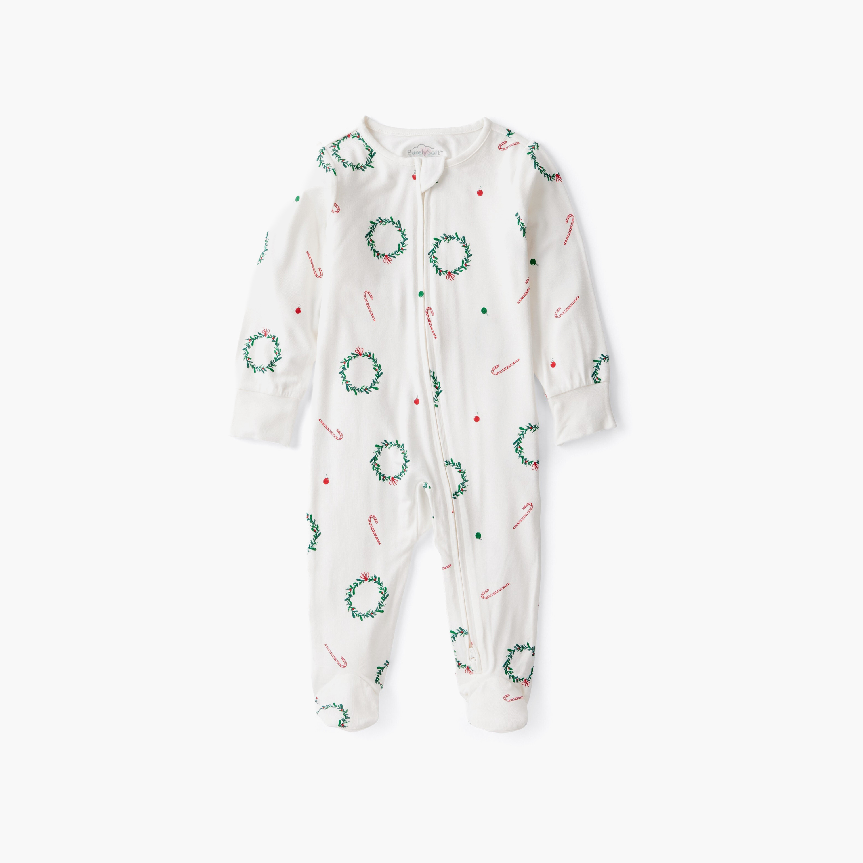 Carter's Long Sleeves Holiday Printed Zipper Sleepsuit-baby-boys-clothing-nightwear-sleepsuits-image-1