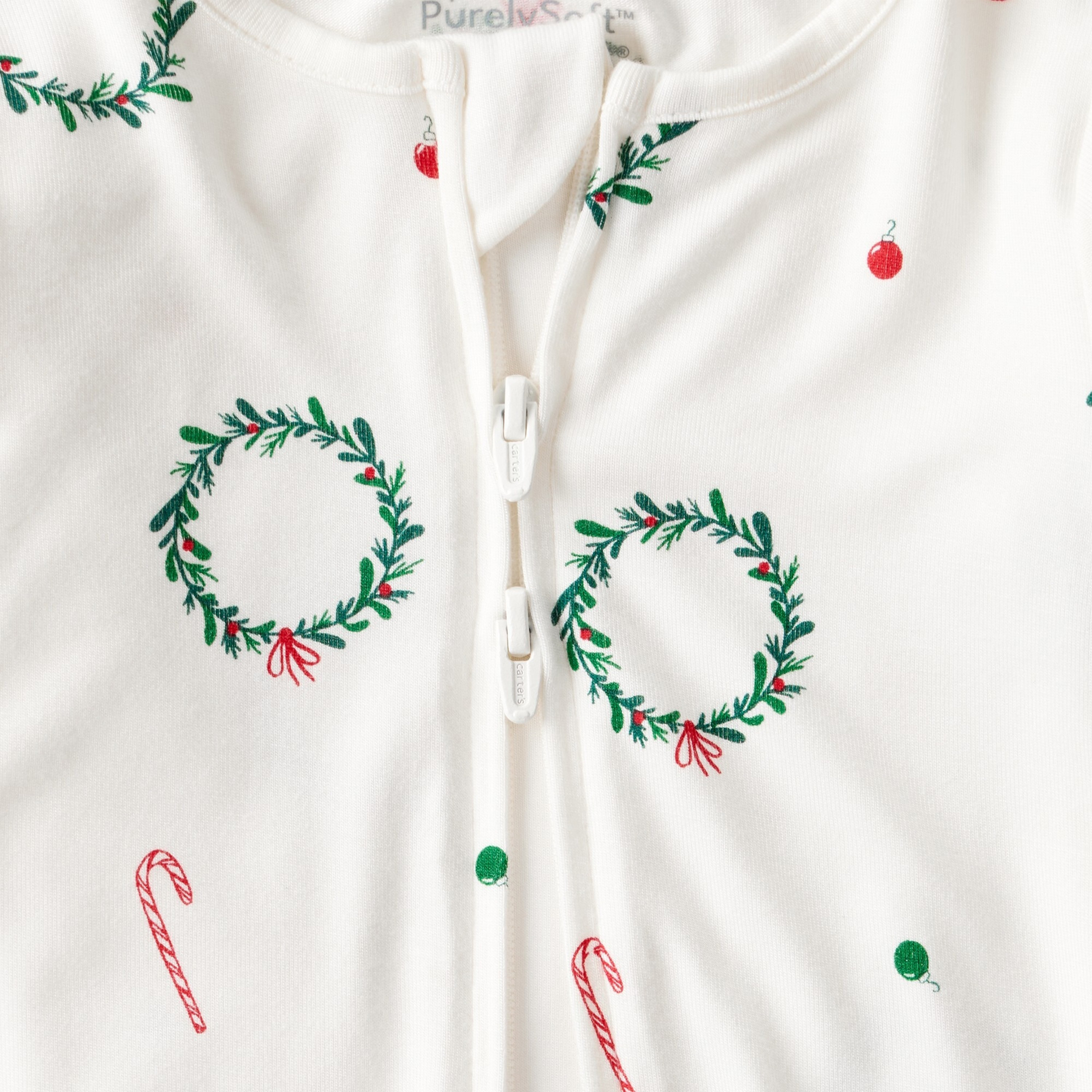 Carter's Long Sleeves Holiday Printed Zipper Sleepsuit-baby-boys-clothing-nightwear-sleepsuits-image-3