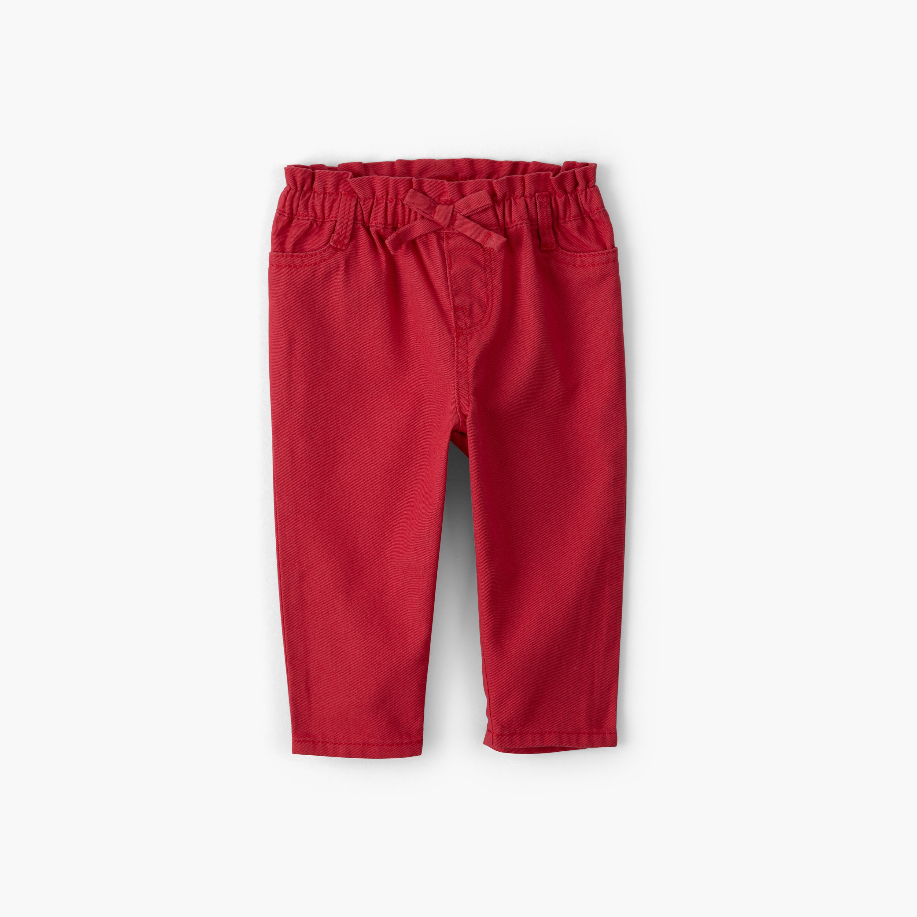 Oshkosh Solid Twill Pants-baby-girls-clothing-bottoms-joggersandtrackpants-image-1