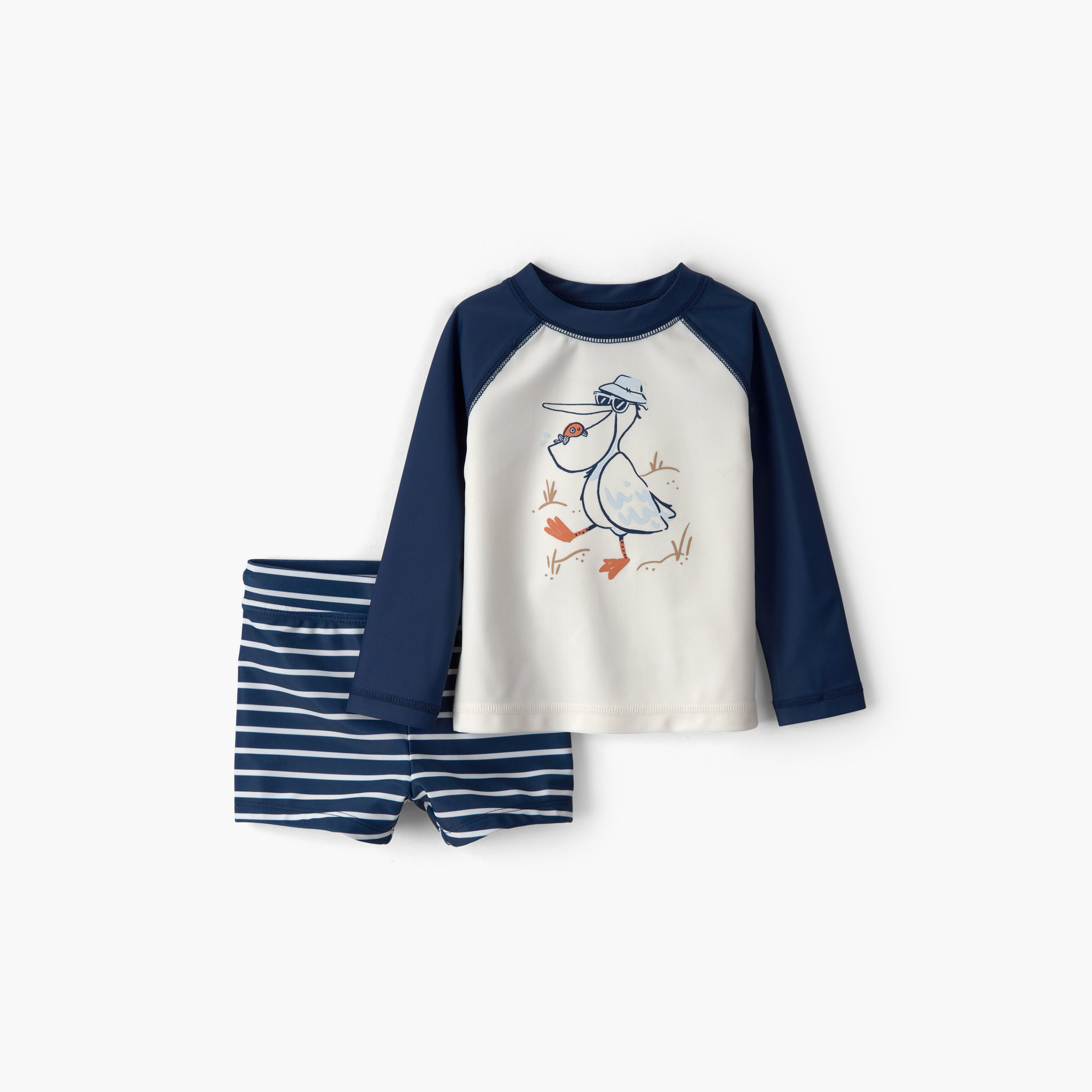 Carter's 2-Piece Pelican Rashguard Swim Set-baby-boys-clothing-setsandcoords-image-1