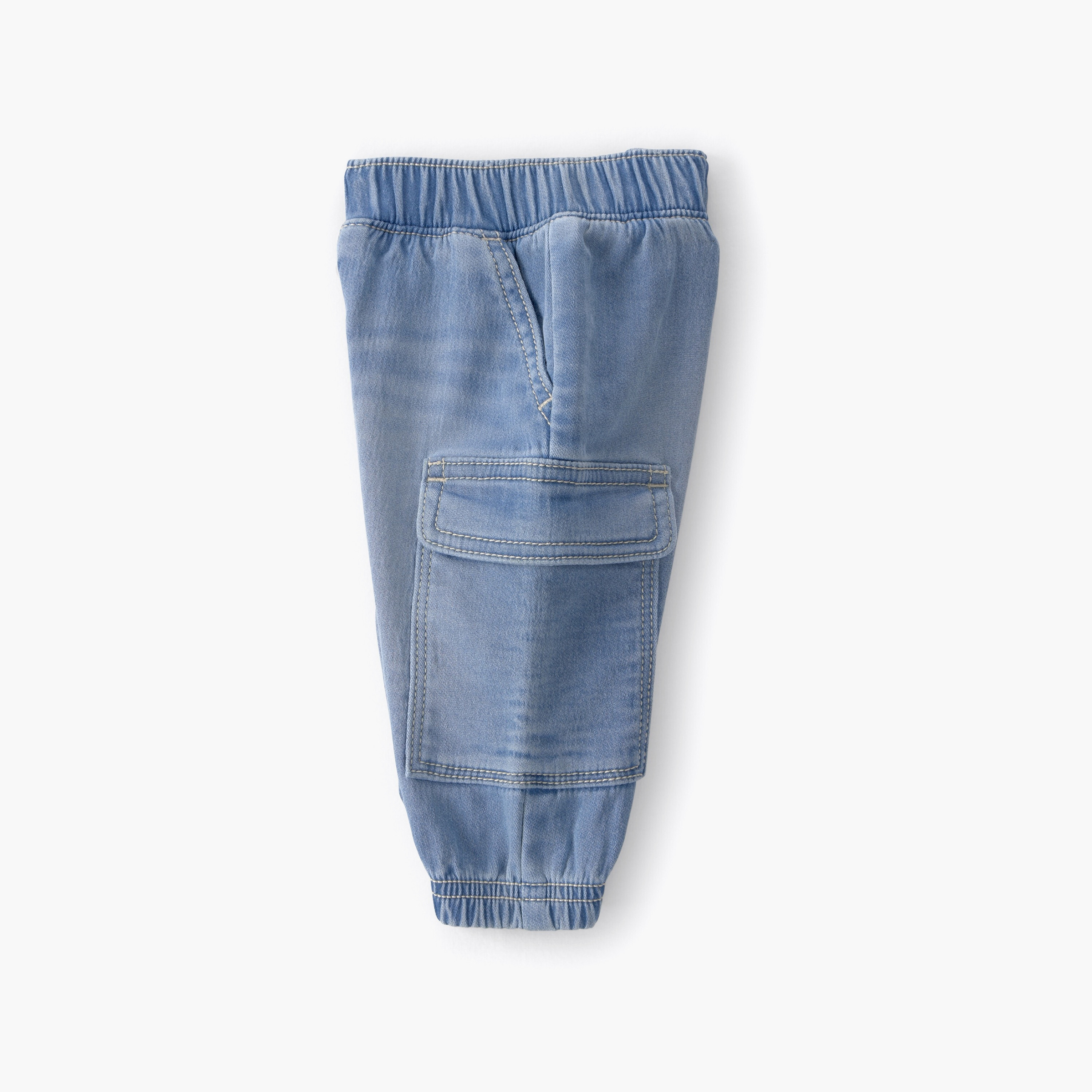 Carter's Side Pocket Elasticated Denim Joggers-baby-boys-clothing-bottoms-joggersandtrackpants-image-3