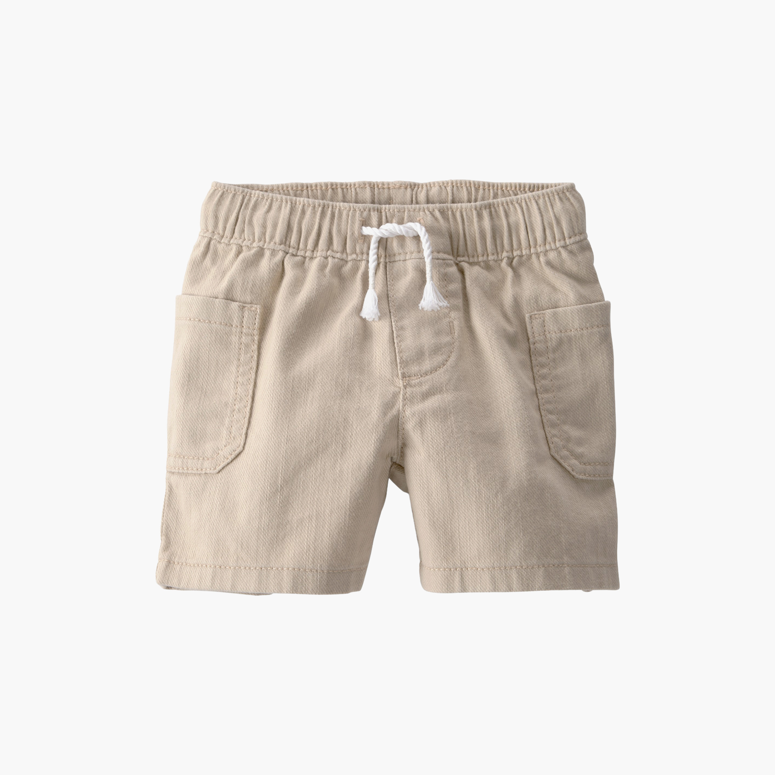 Oshkosh Solid Elasticated Drawstring Shorts-baby-boys-clothing-bottoms-shorts-image-1