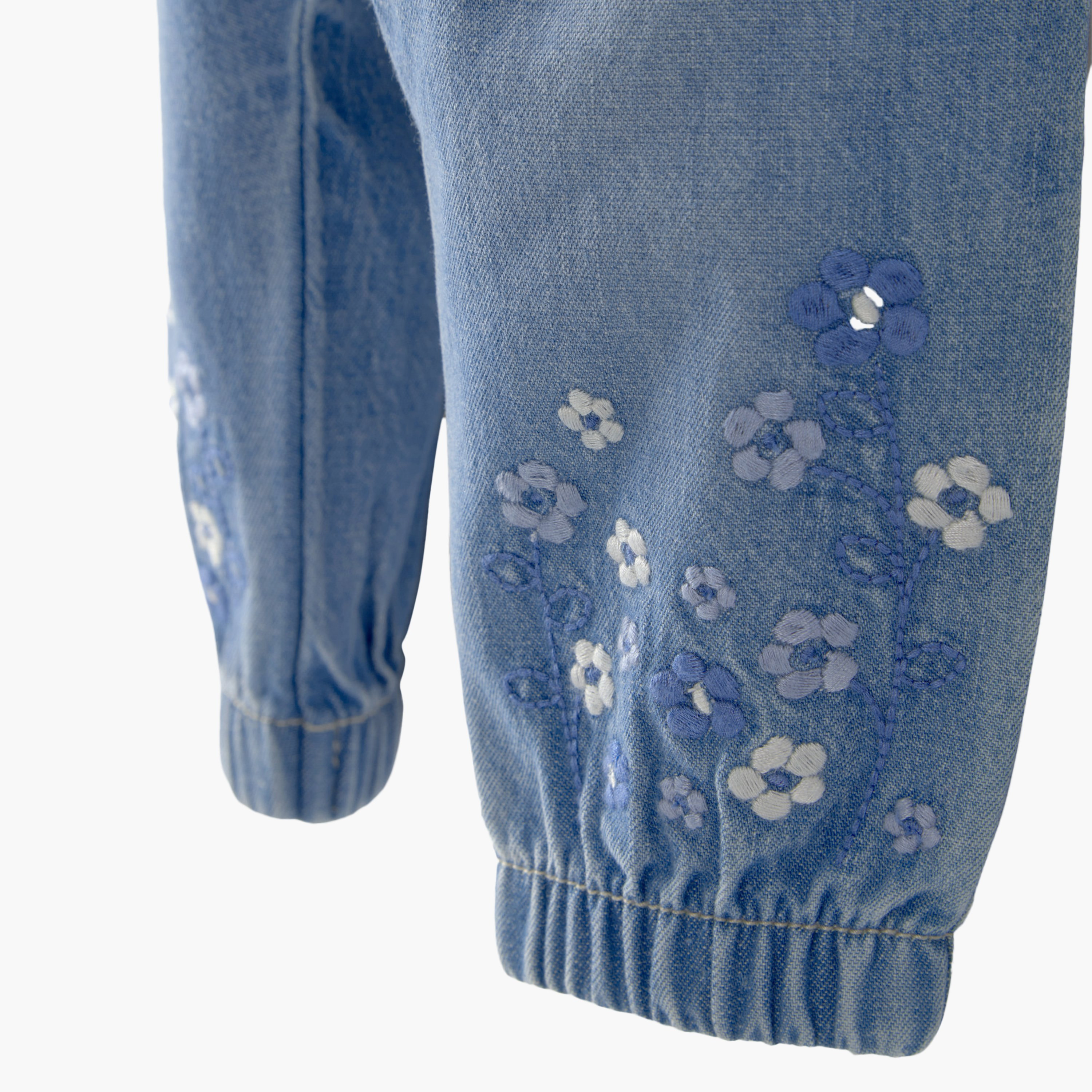 Oshkosh Pull On Embroidered Denim Jogger-baby-girls-clothing-bottoms-joggersandtrackpants-image-3