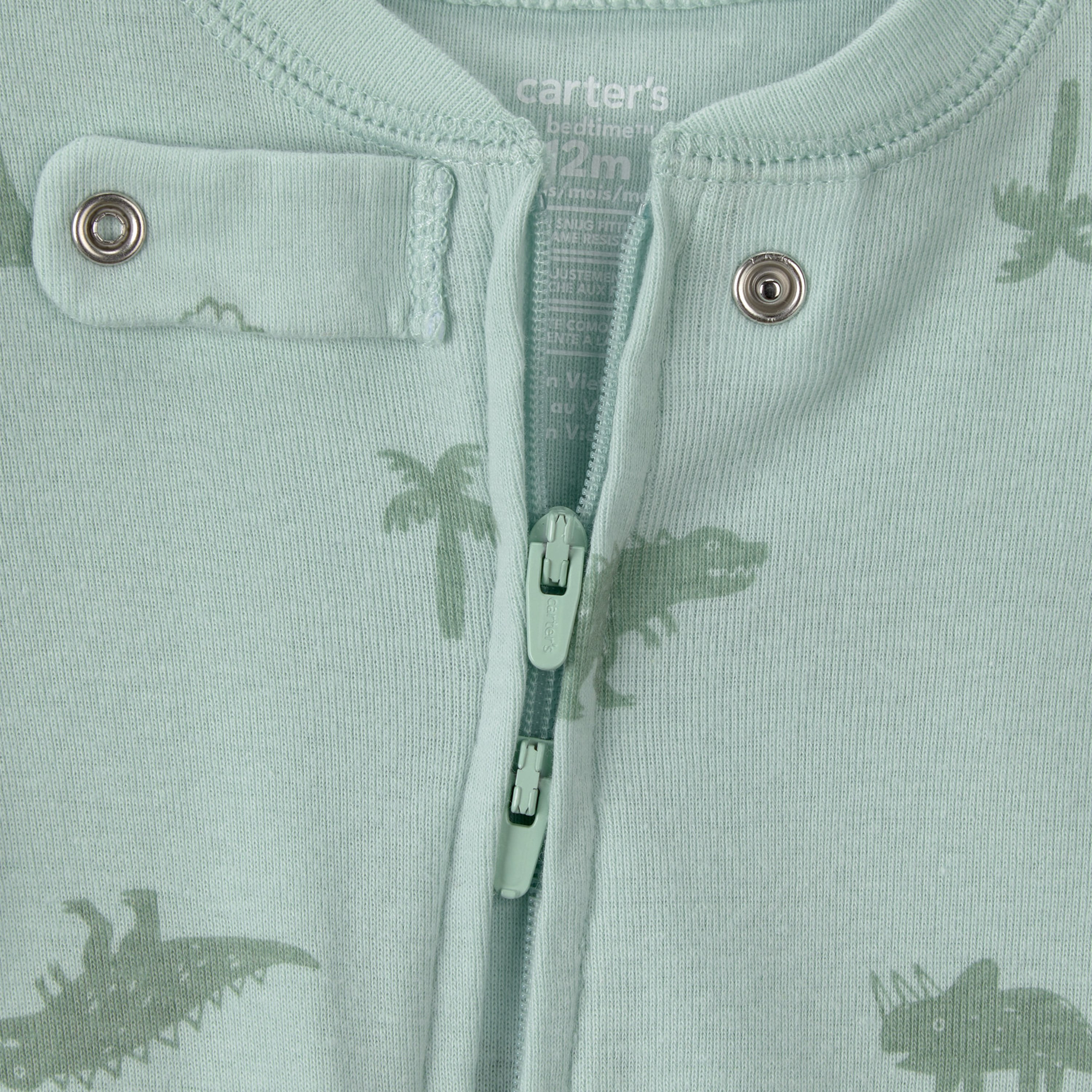 بدلة نوم (سليب سوت) "ديناصور" بسحاب باتجاهين من كارترز-baby-boys-clothing-nightwear-sleepsuits-image-4