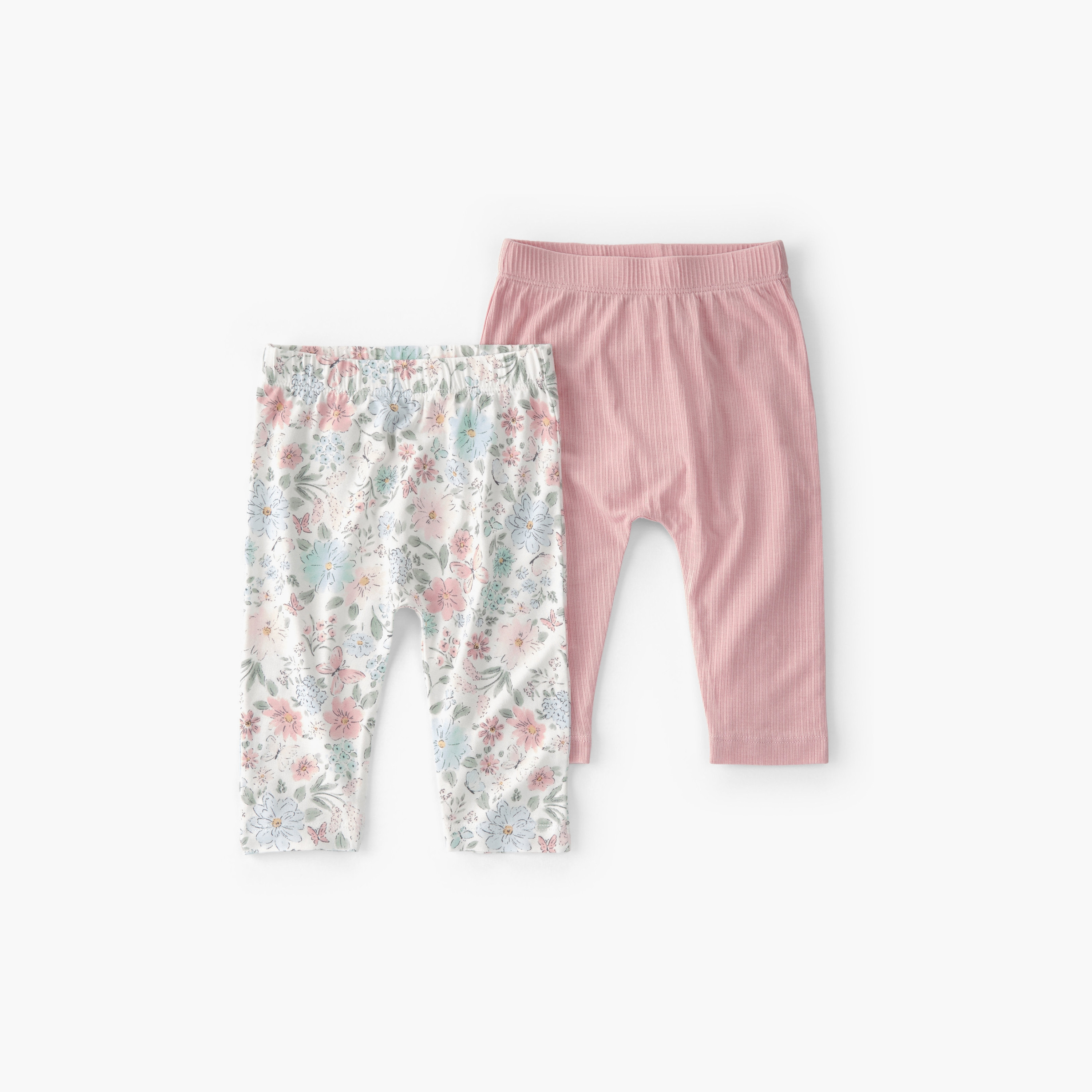 Purely Soft 2-Piece Butterfly Garden Pants-baby-girls-clothing-bottoms-joggersandtrackpants-image-1