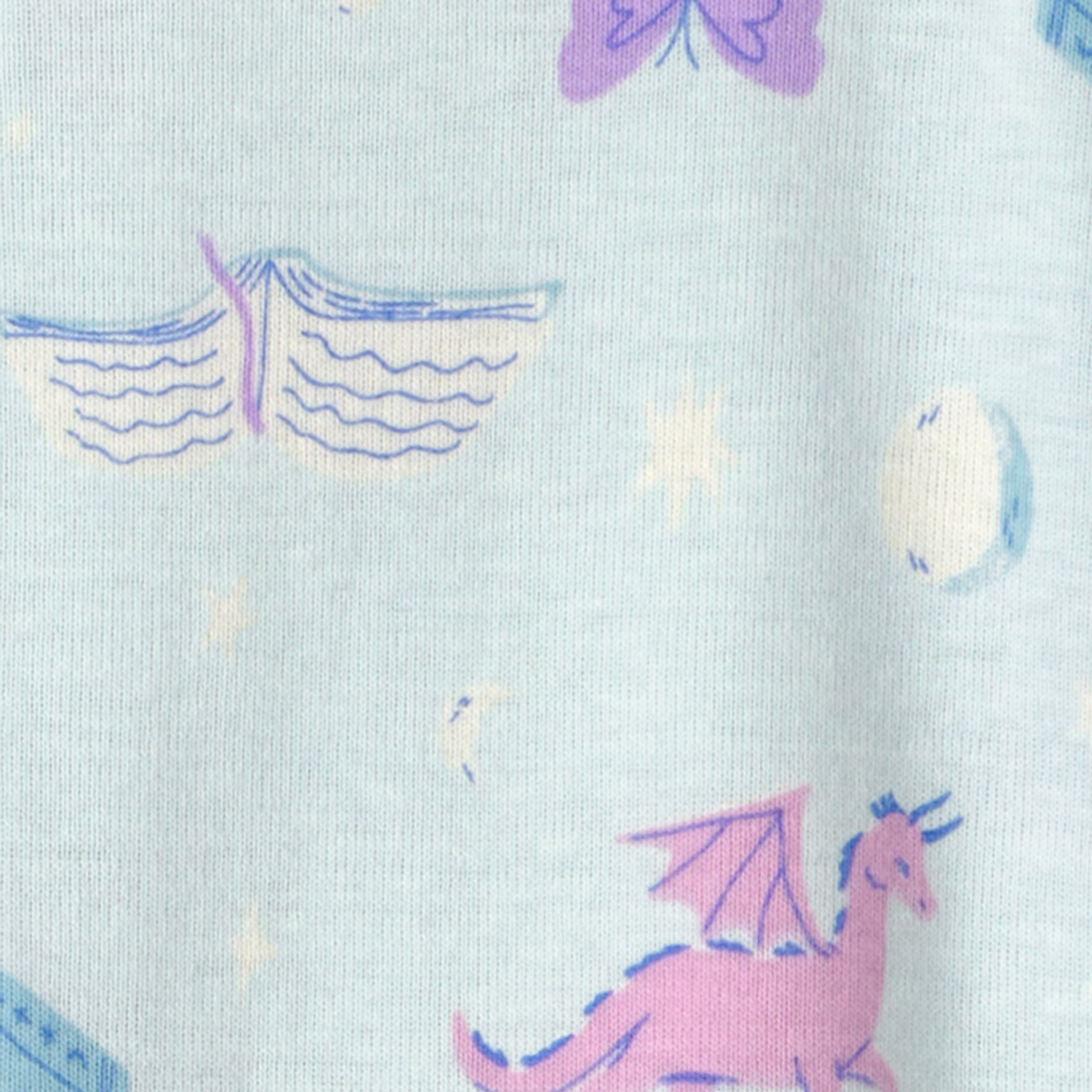 سالوبيت نوم (أوفرول) مطبوع بأكمام طويلة وسحاب من كارترز-baby-girls-clothing-nightwear-sleepsuits-image-2