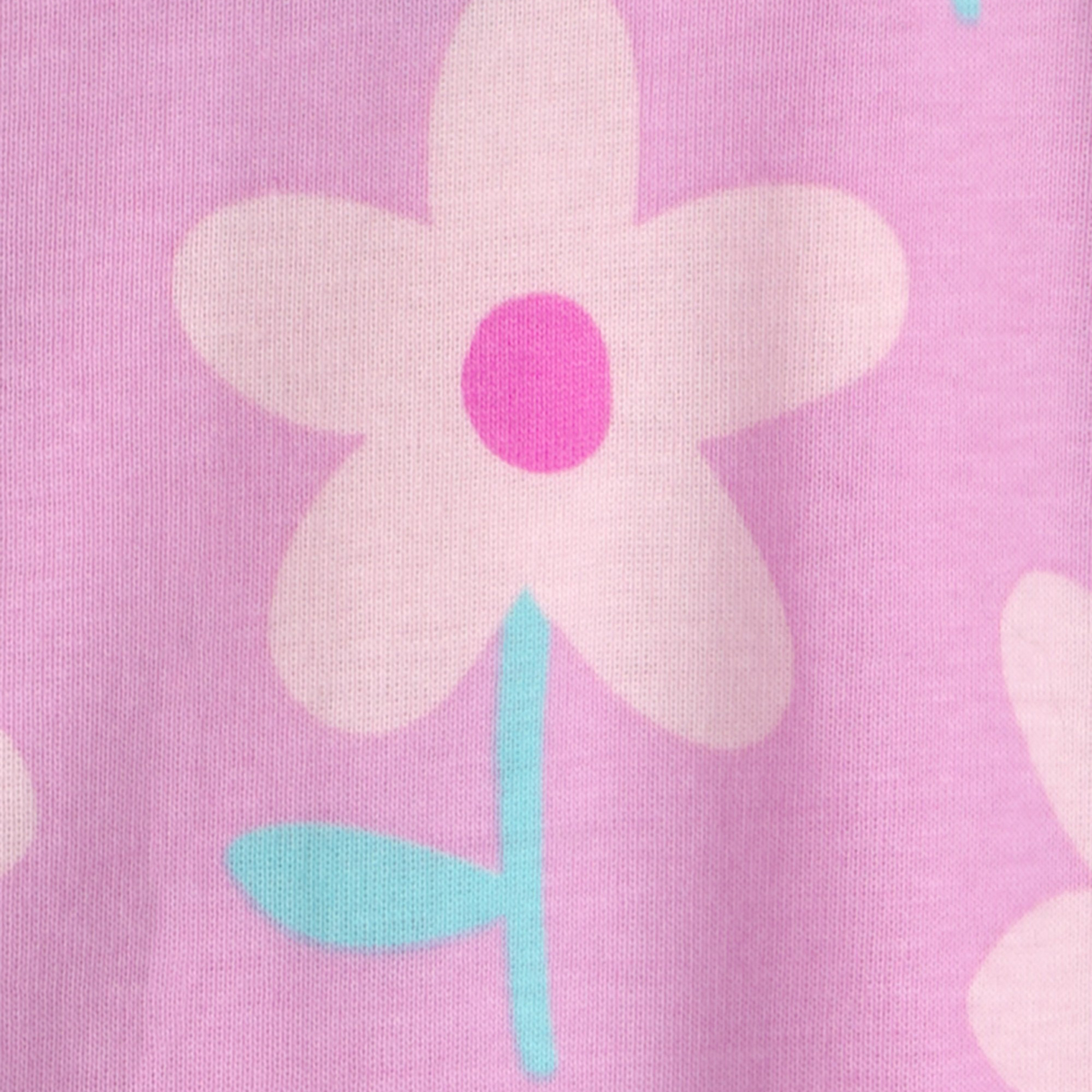 Carter's Floral Long Sleeves Zipper Sleepsuit-baby-girls-clothing-nightwear-sleepsuits-image-2