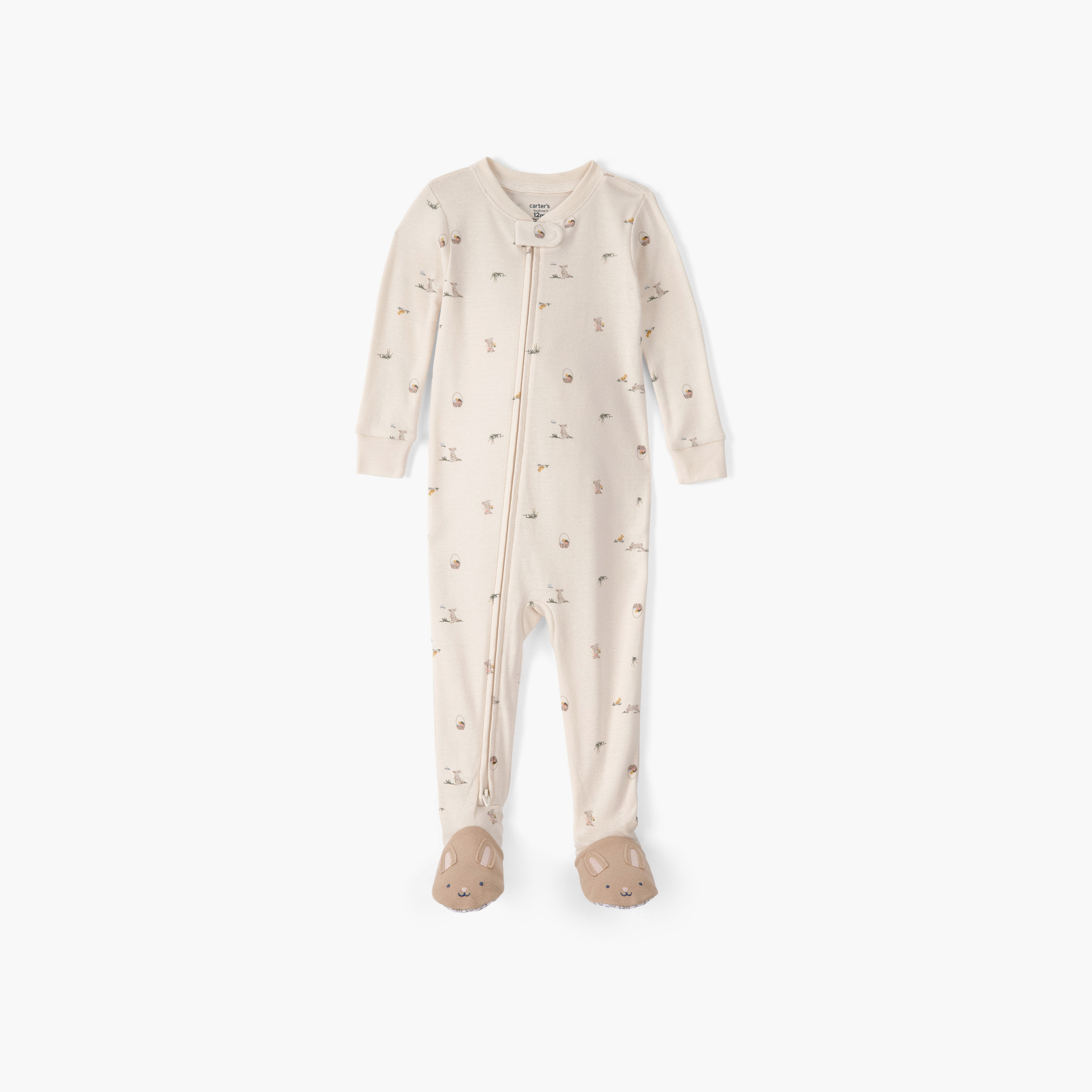 بدلة نوم (سليب سوت) "أرنب الفصح" بسحاب باتجاهين من كارترز-baby-boys-clothing-nightwear-sleepsuits-image-1