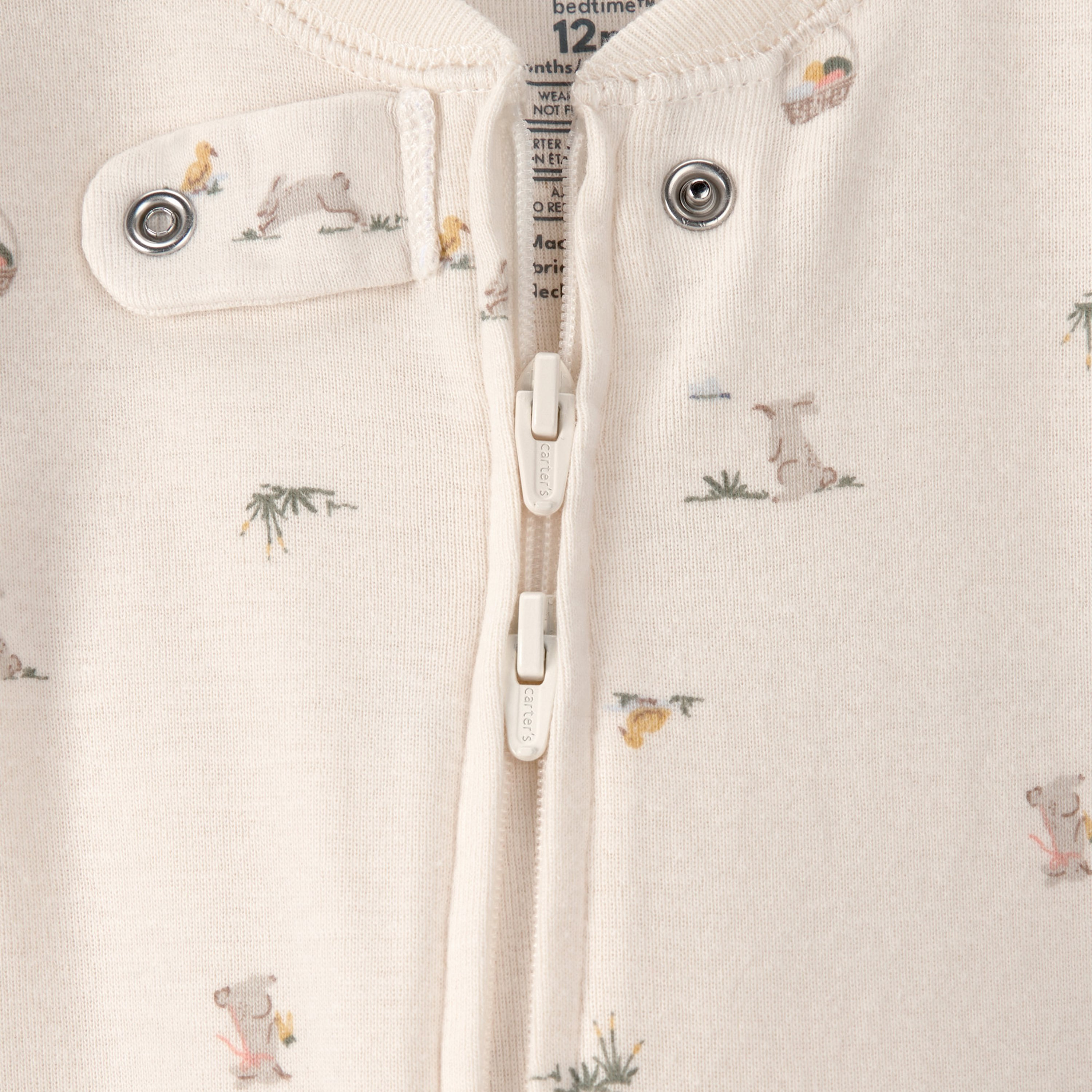 Carter's Easter Bunny 2-Way Zipped Sleepsuit-baby-boys-clothing-nightwear-sleepsuits-image-2
