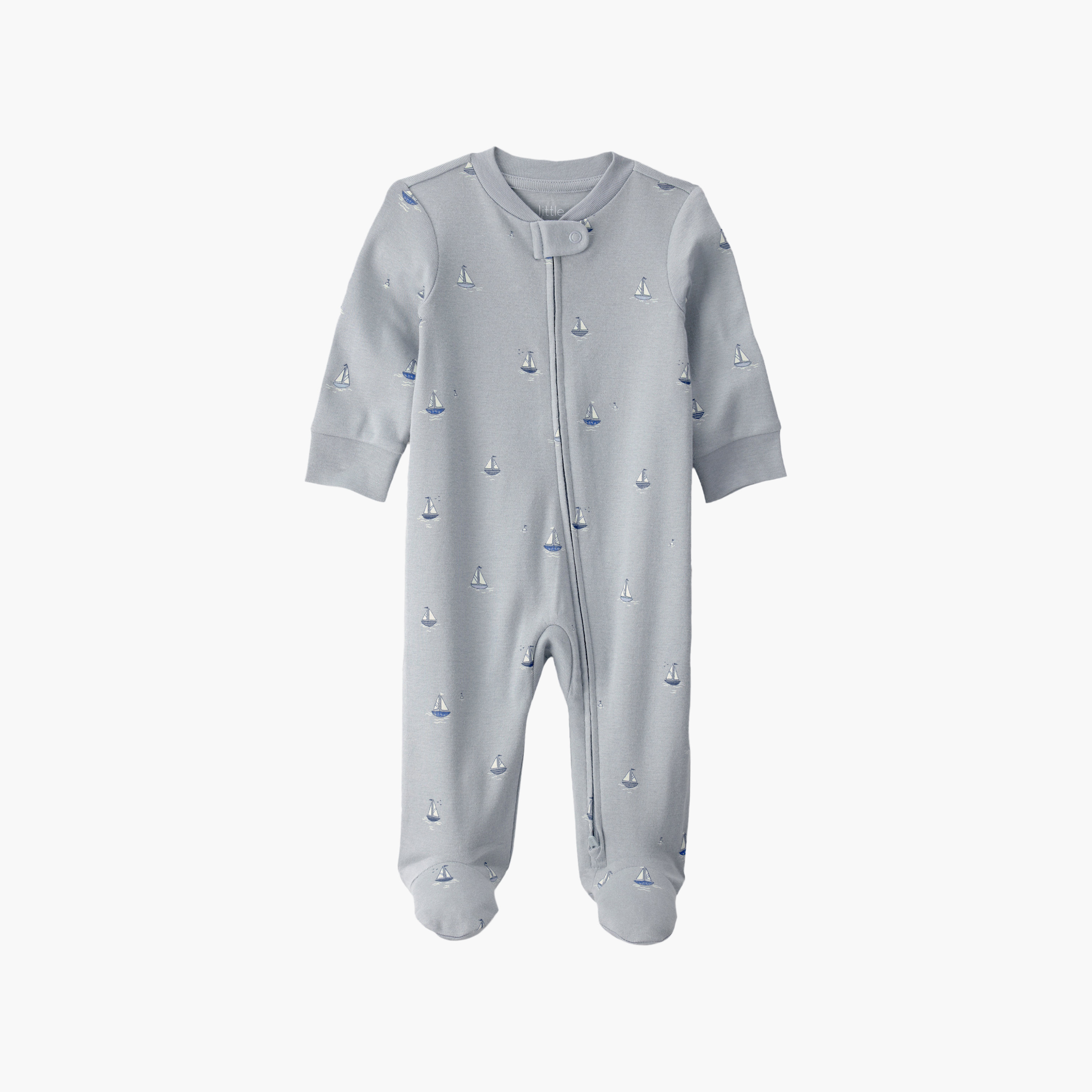 بدلة نوم (سليب سوت) بطبعة سفن صغيرة من ليتل بلانيت-baby-boys-clothing-nightwear-sleepsuits-image-1