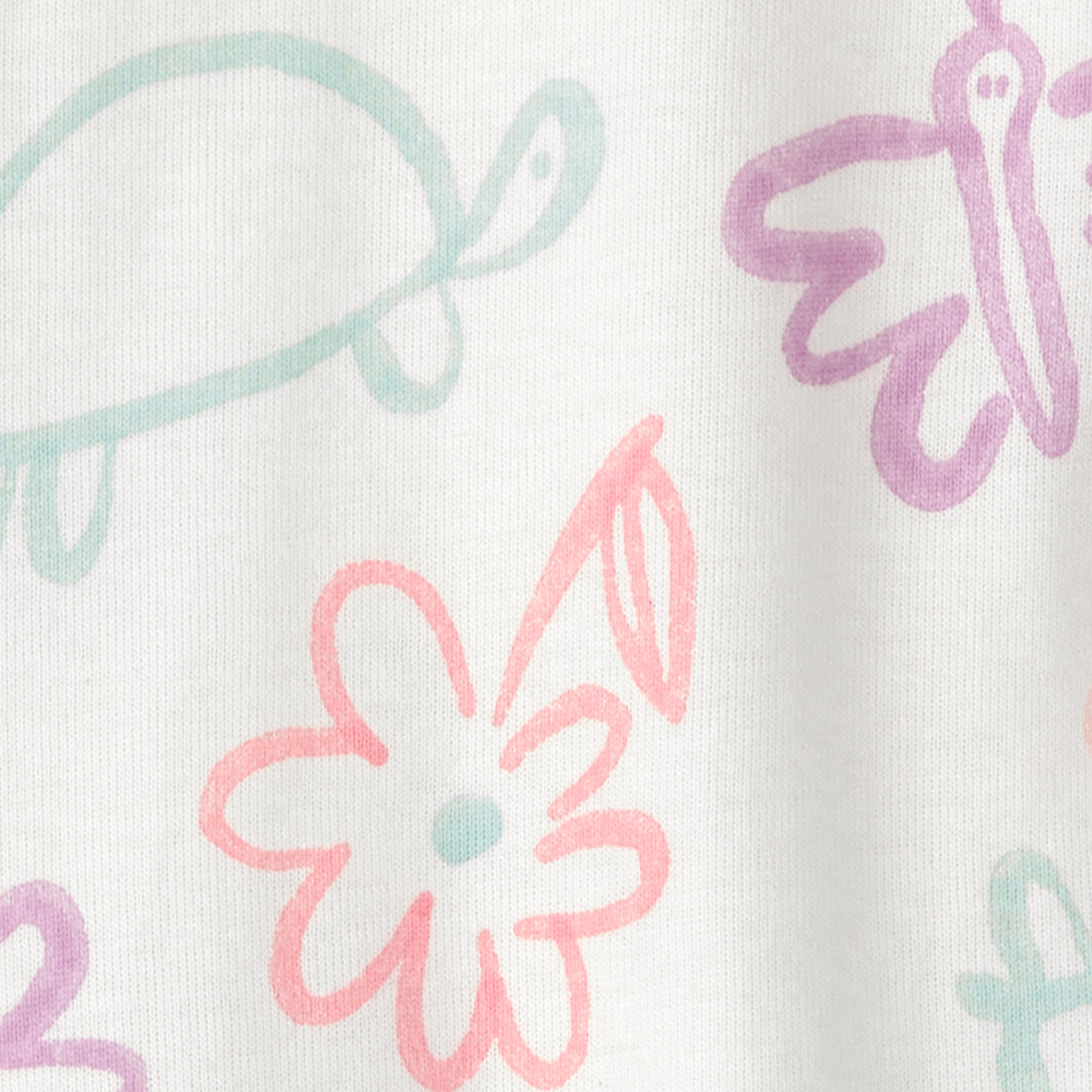 Carter's Spring Floral 2-Way Zipped Sleepsuit-baby-girls-clothing-nightwear-sleepsuits-image-3