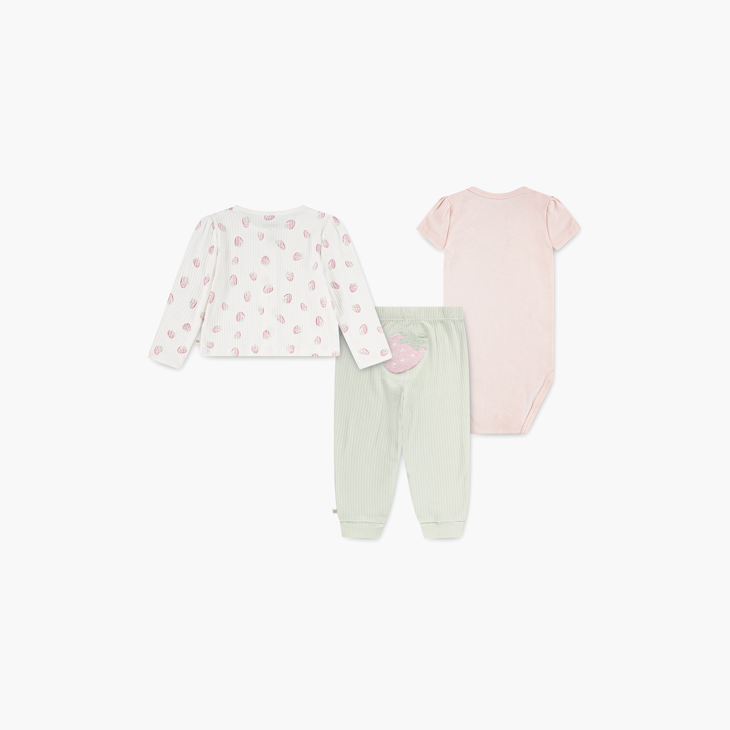 طقم بودي سوت بأكمام طويلة وبطبعات، وبلوزة مع بنطال ركض من هاجيز-baby-girls-clothing-setsandcoords-image-2