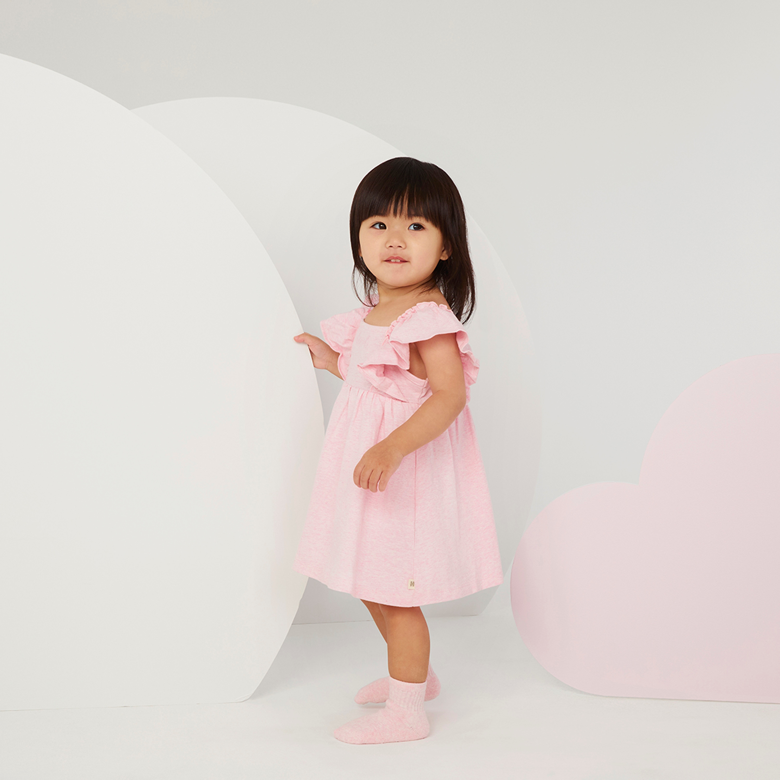 Huggies Solid Sleeveless Dress with Bloomer-baby-girls-clothing-dressesandjumpsuits-image-7