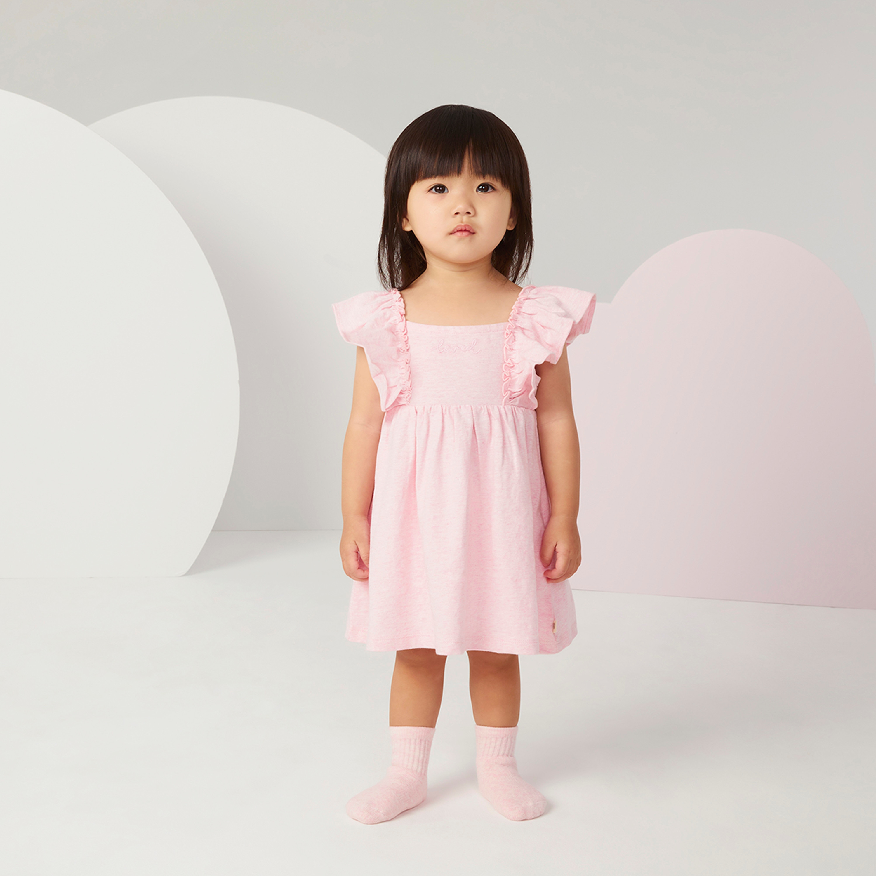 Huggies Solid Sleeveless Dress with Bloomer-baby-girls-clothing-dressesandjumpsuits-image-8