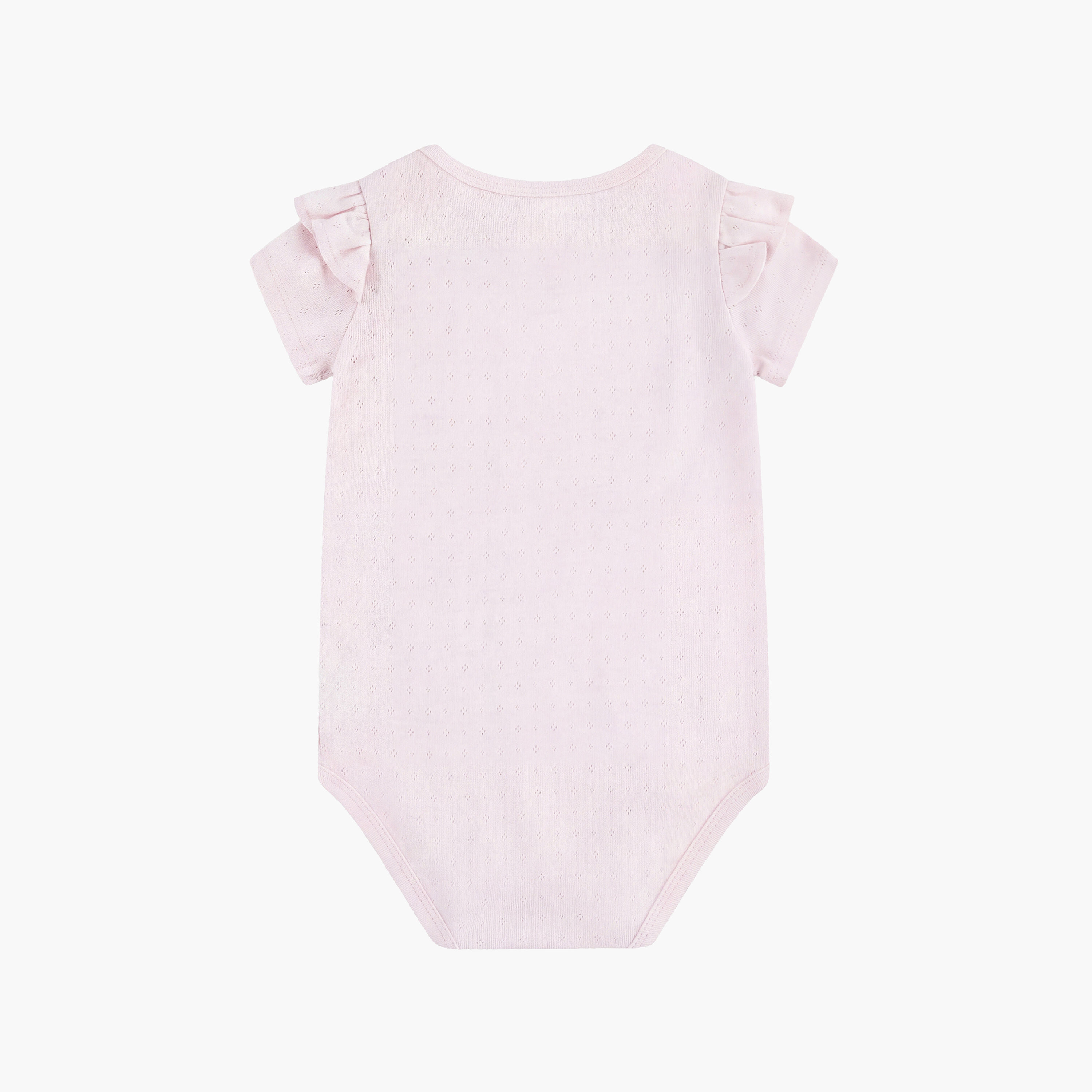 طقم بودي سوت مطرز بأكمام قصيرة مع عصابة رأس (قطعتان) من هاجيز-baby-girls-clothing-bodysuits-image-6