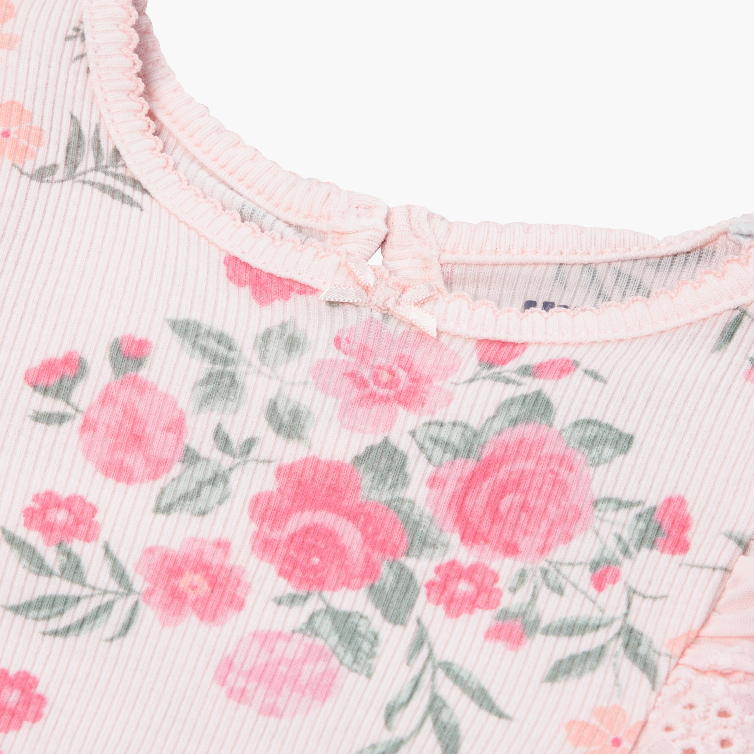 Huggies Short Sleeves Floral Top & Leggings Set with Headband-girls-clothing-setsandcoords-image-7