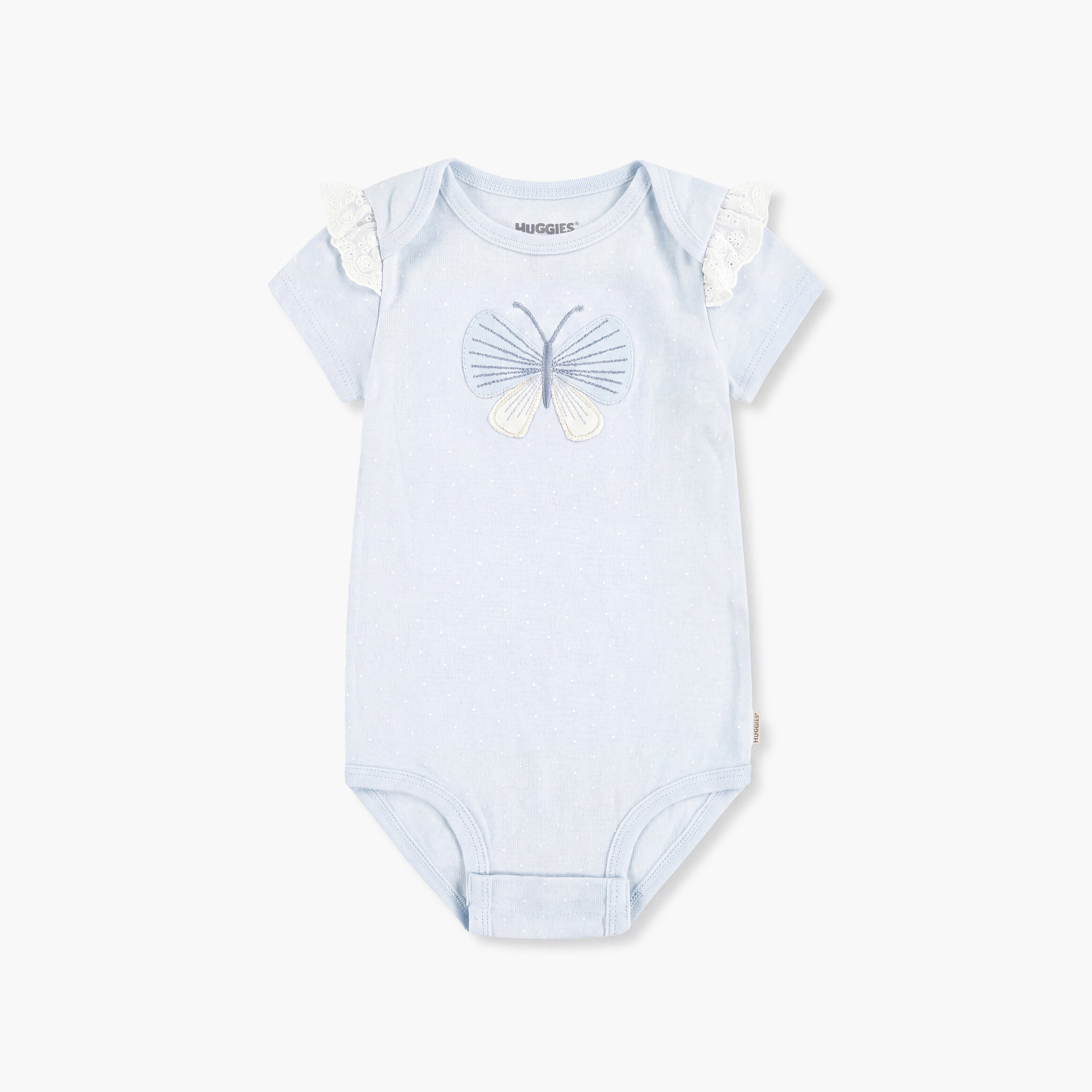 Huggies 2-Piece Short Sleeves Embroidered Bodysuits with Headband-baby-girls-clothing-bodysuits-image-5