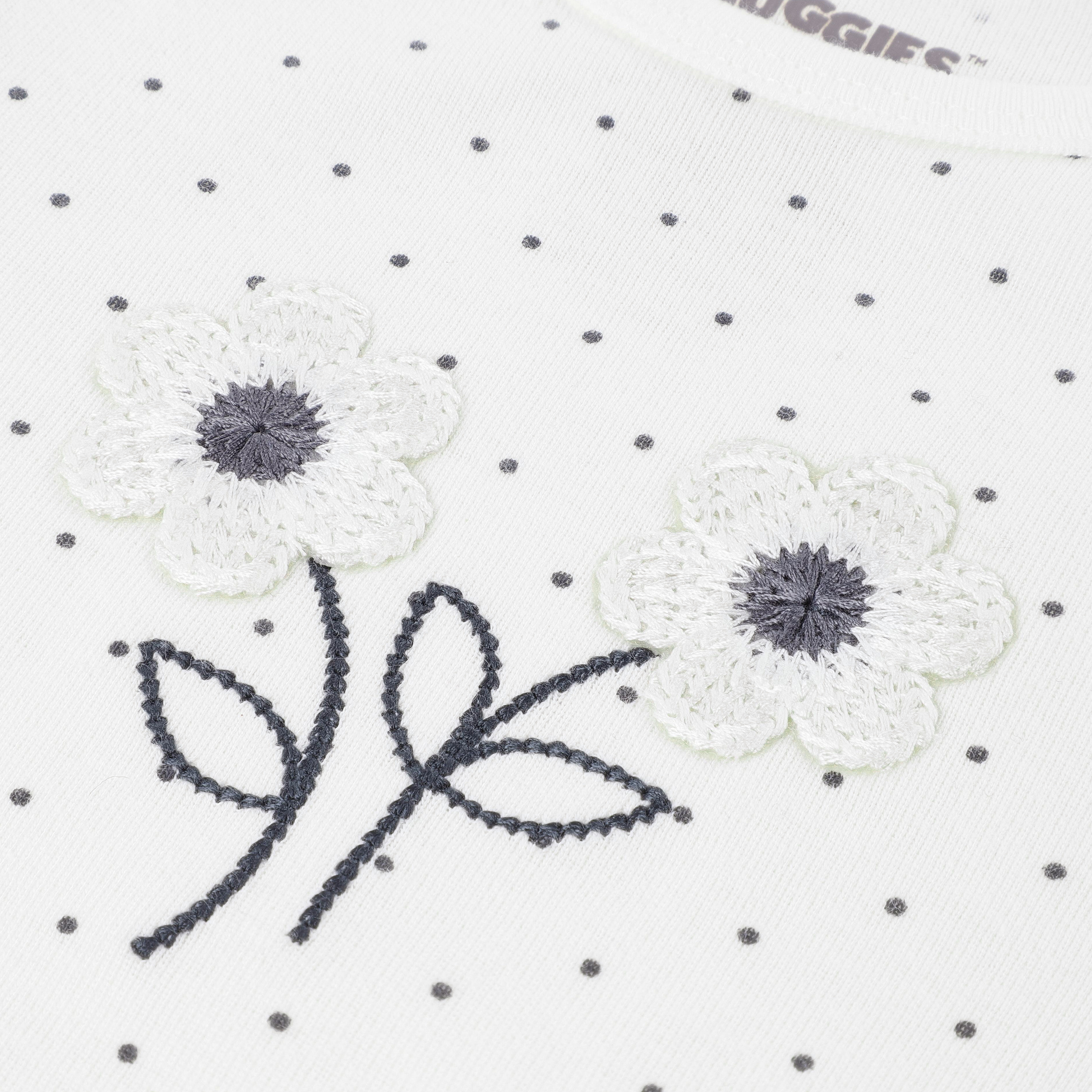 Huggies 2-Piece Short Sleeves Embroidered Bodysuits with Headband-baby-girls-clothing-bodysuits-image-7