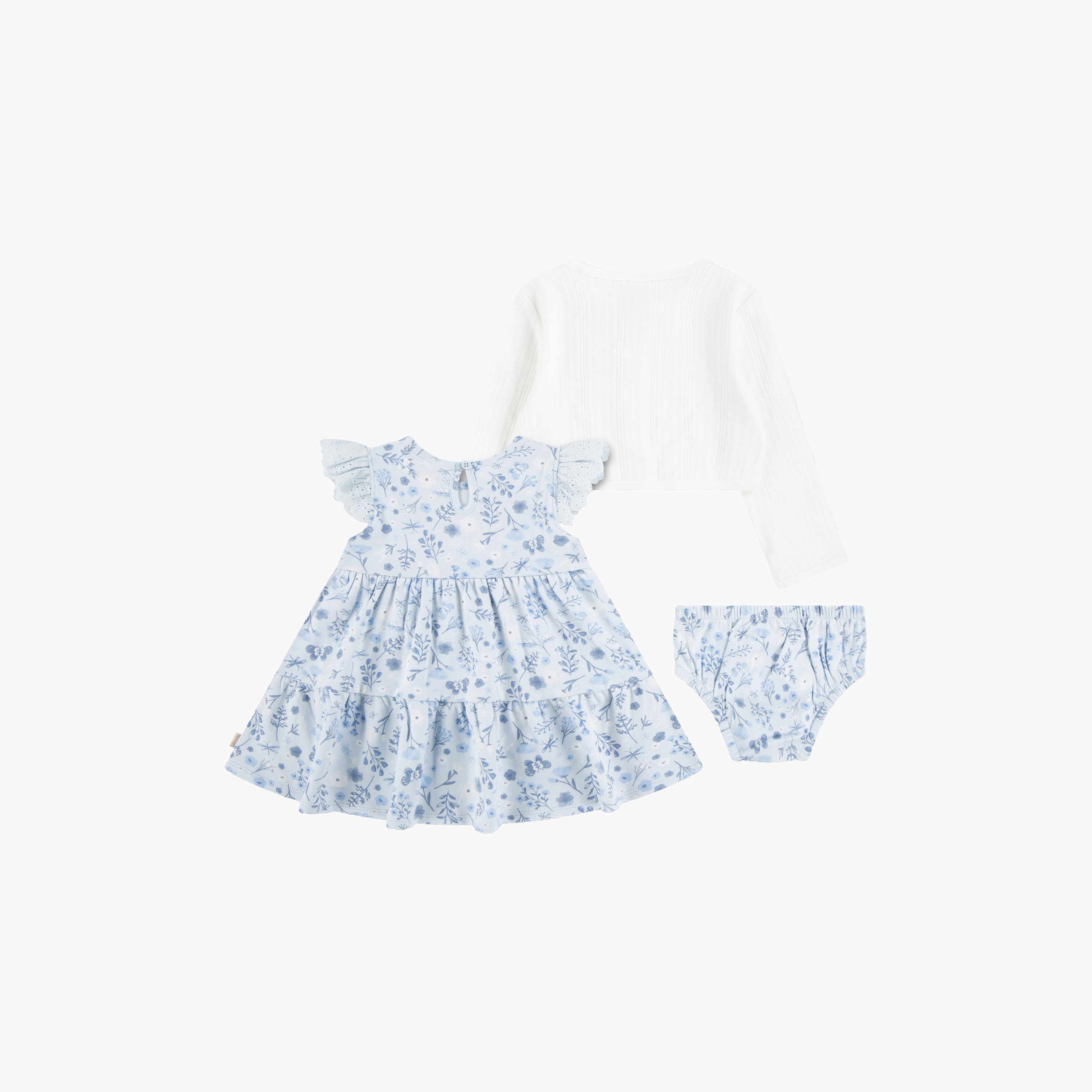 Huggies Sleeveless Floral Dress & Cardigans with Bloomer-girls-clothing-dressesandjumpsuits-image-2