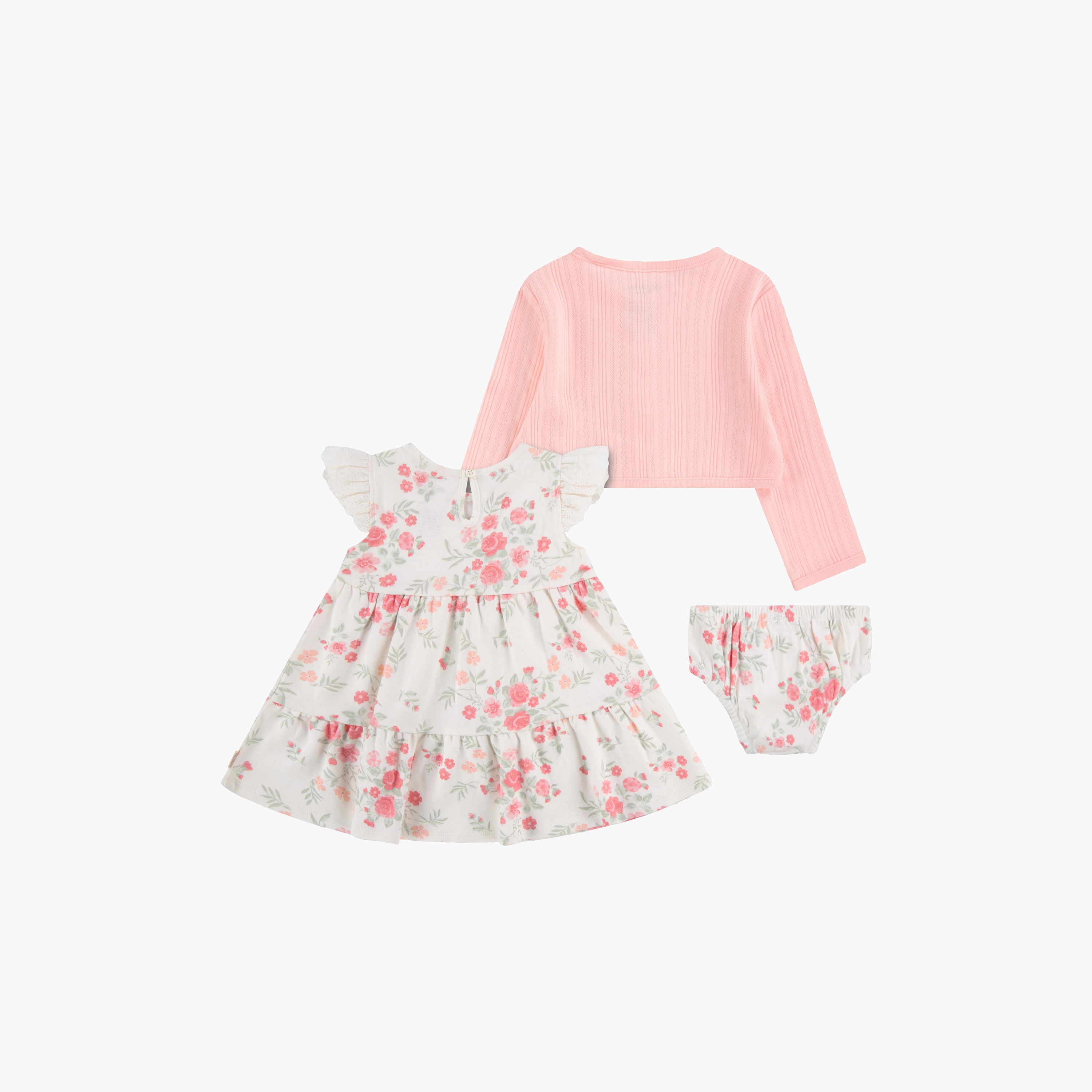 Huggies Sleeveless Floral Dress & Cardigans with Bloomer-girls-clothing-dressesandjumpsuits-image-2