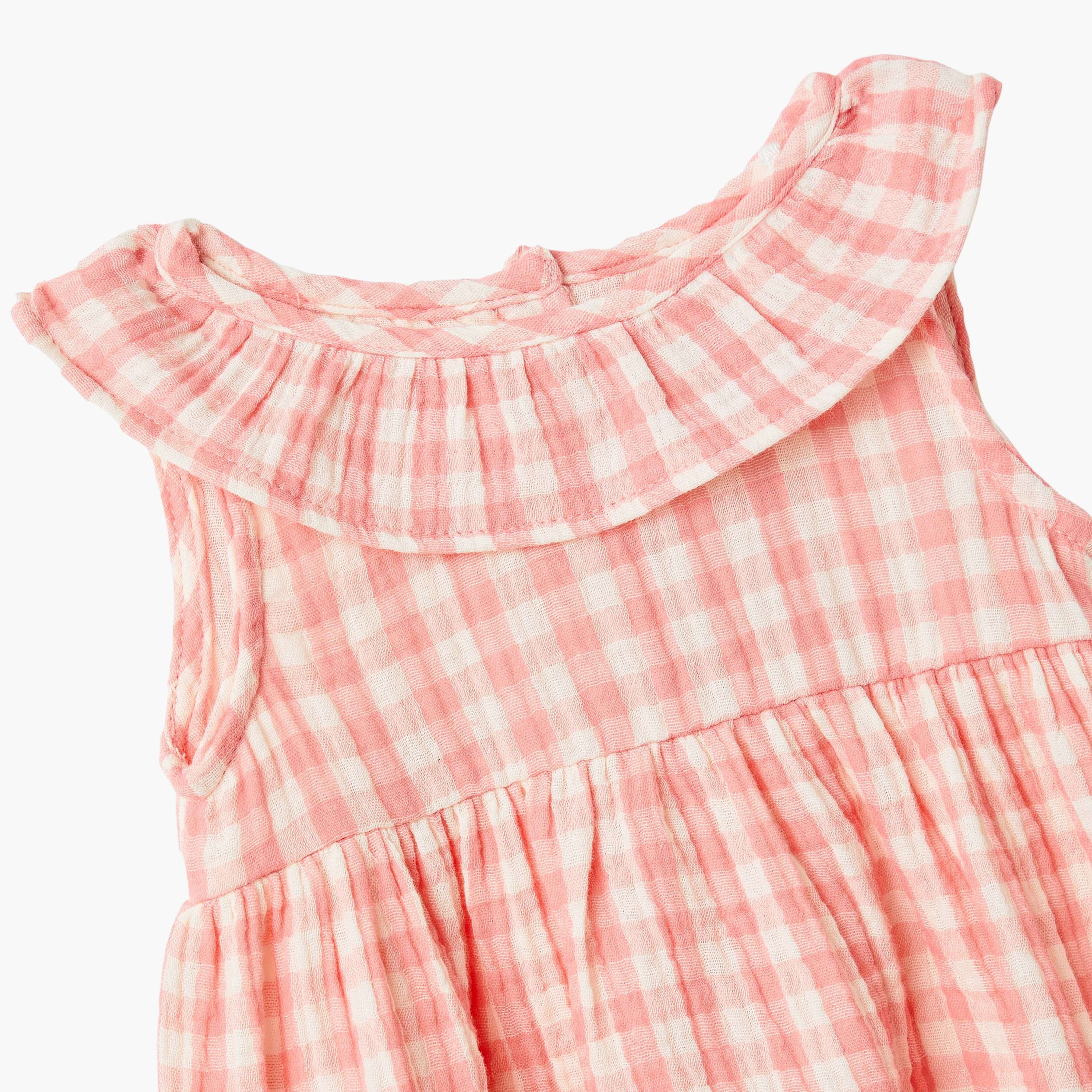 Huggies Sleeveless Checked Dress with Bloomer-girls-clothing-dressesandjumpsuits-image-5